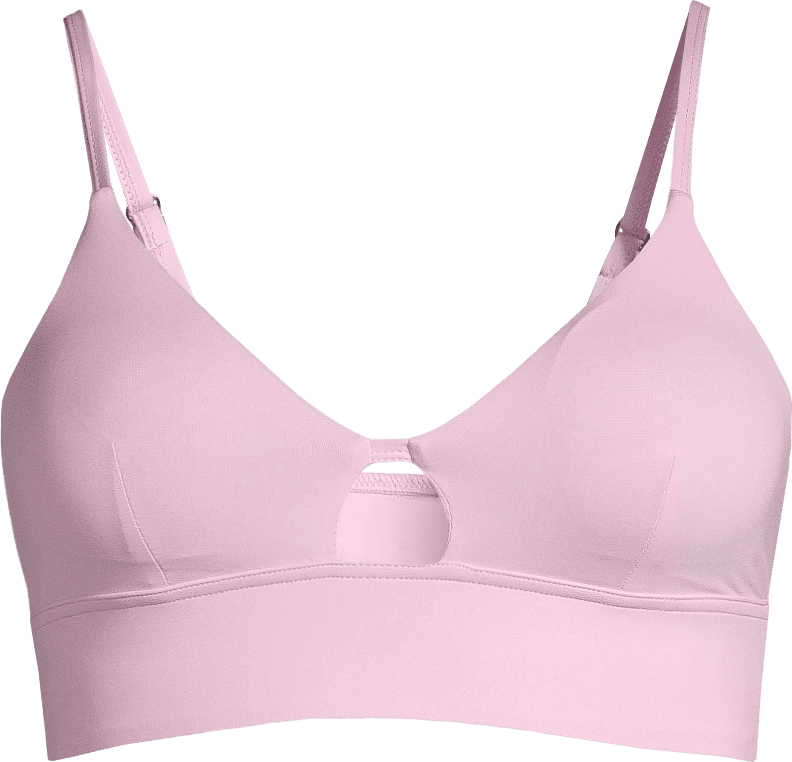 Casall Women's Triangle Cut-Out Bikini Top Clear Pink