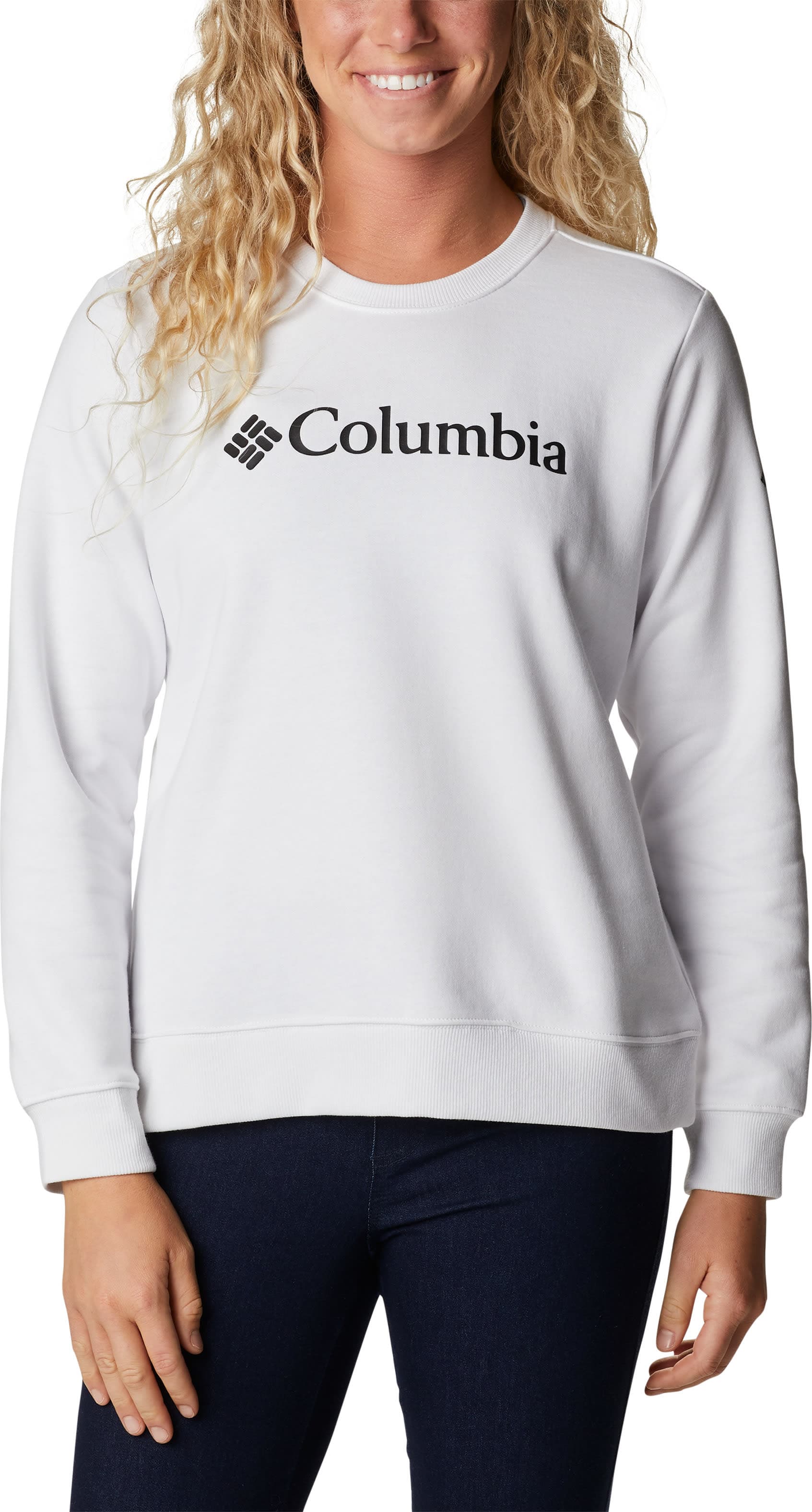 Columbia Columbia Women's Columbia Logo Crew White