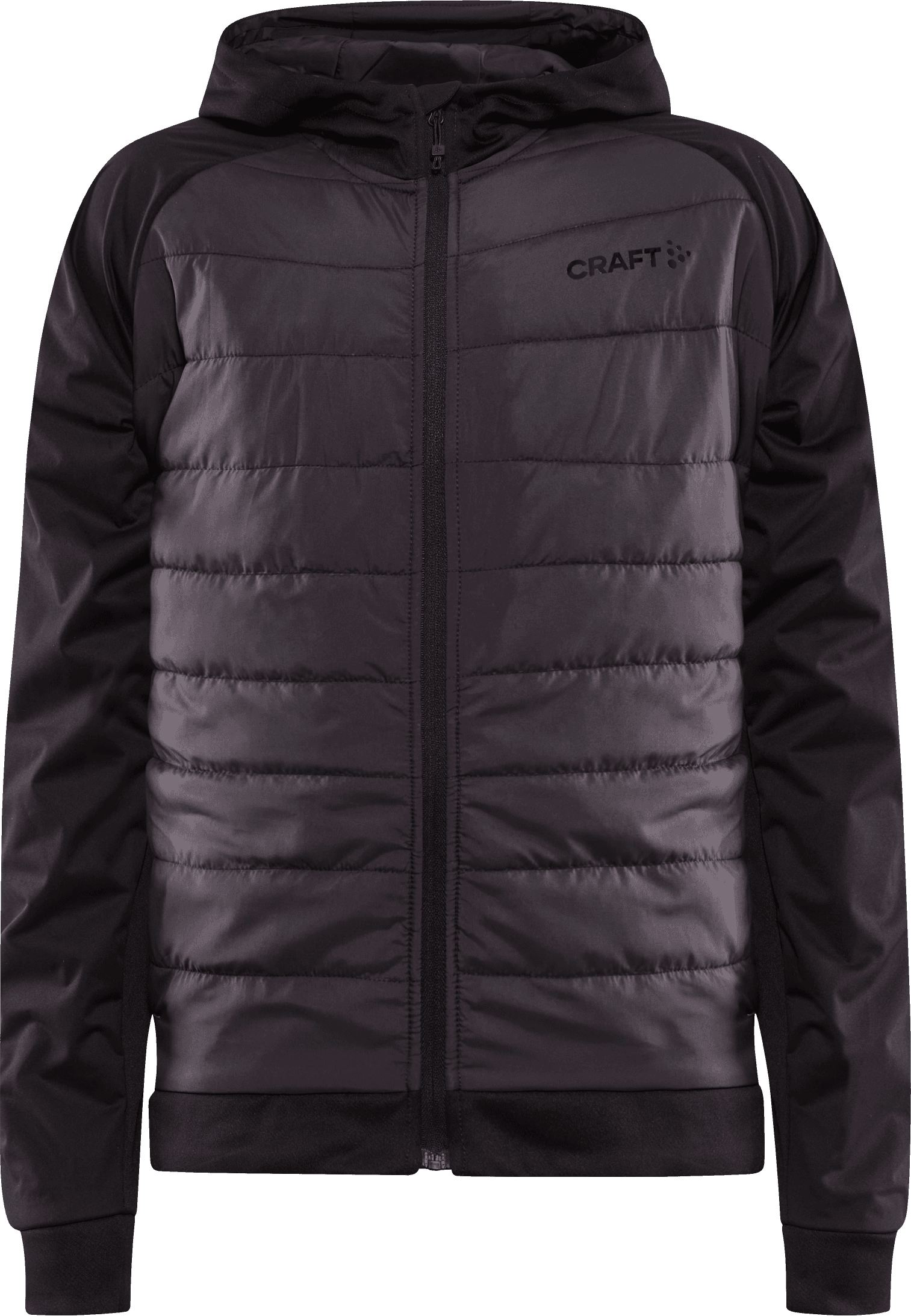 Craft Juniors' Adv Insulate Hood Jacket Black-Slate