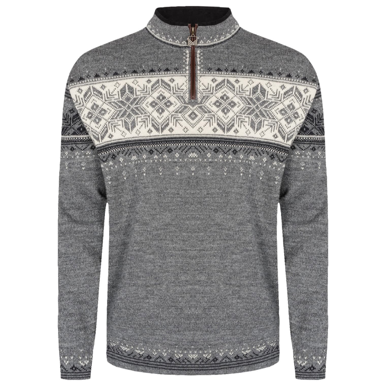 Dale of Norway Men's Blyfjell Knit Sweater Smoke/Dark Charcoal/Offwhite/Light Charcoal