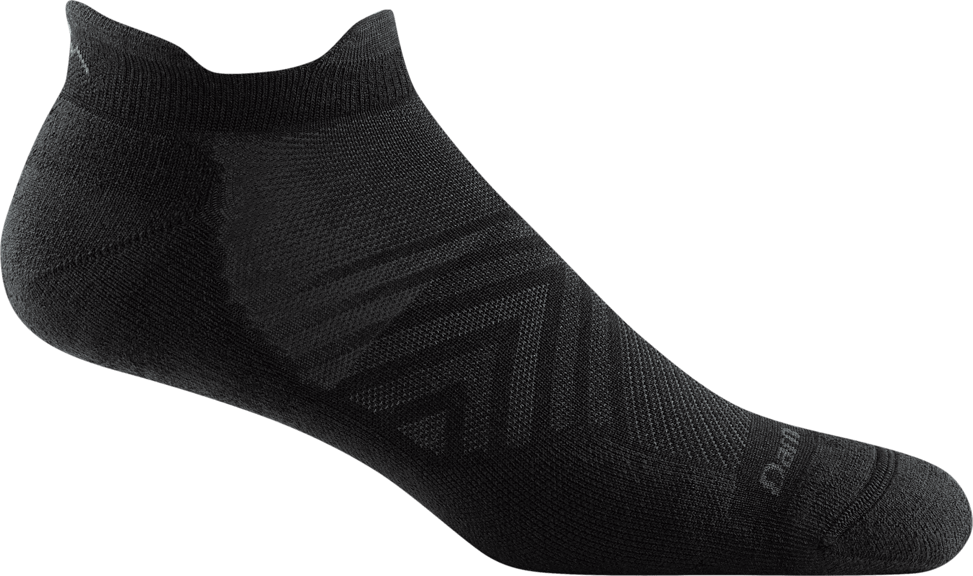Darn Tough Darn Tough Men's Run No Show Tab Ultra-Lightweight with Cushion Black
