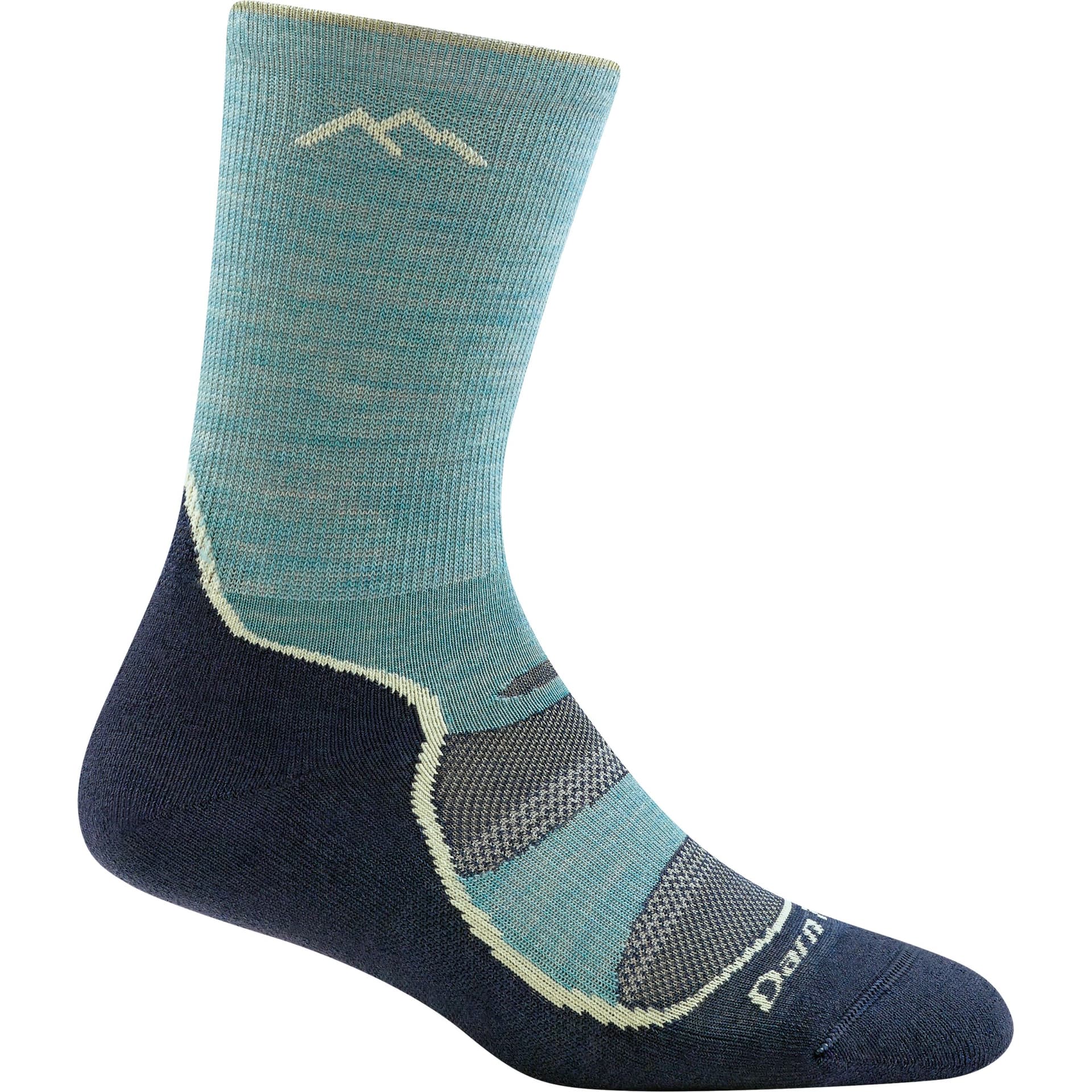 Darn Tough Darn Tough Women's Light Hiker Micro Crew Light Cushion Aqua