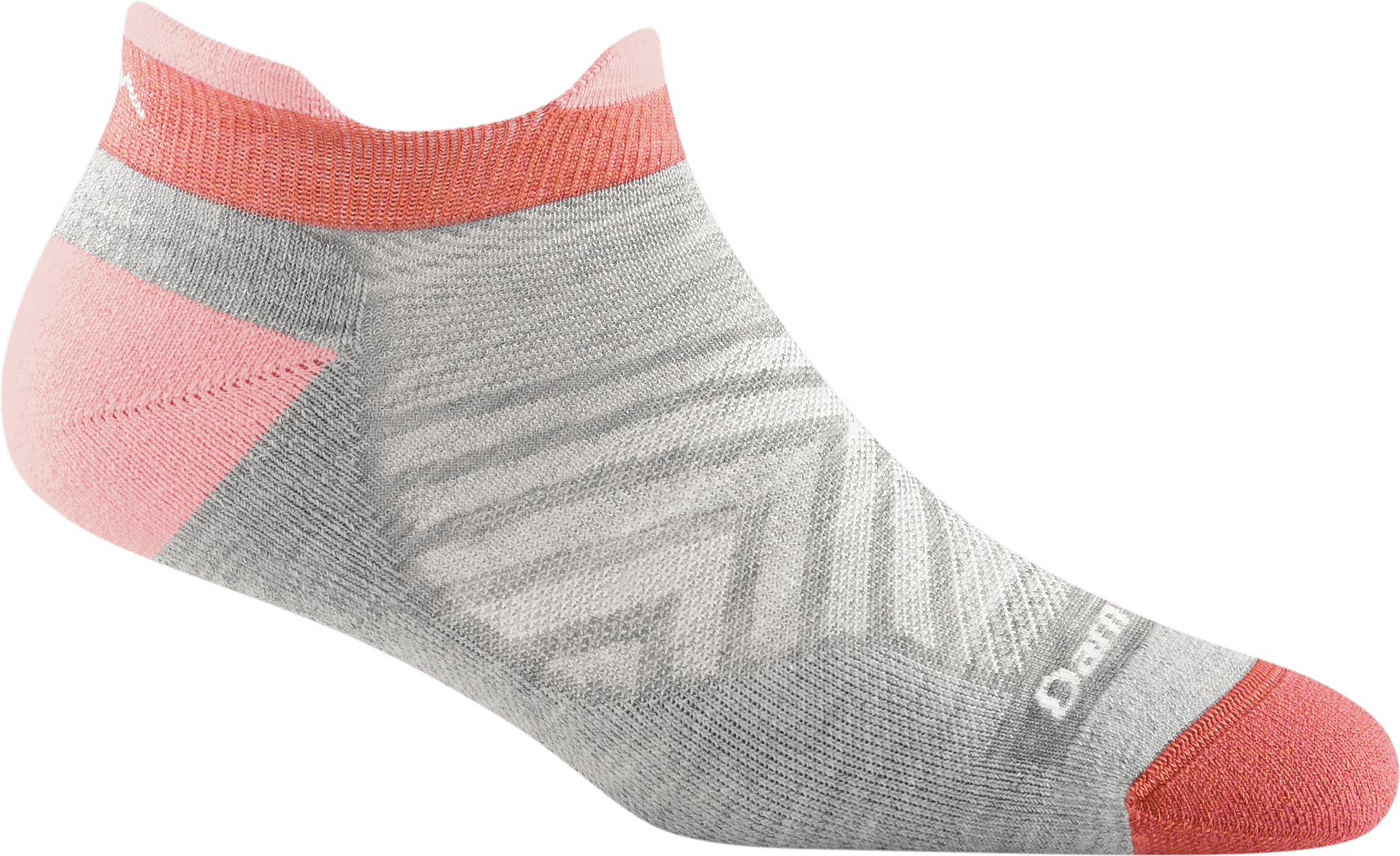 Darn Tough Women's Run No Show Tab Ultra-Lightweight Running Sock Cushion Ash