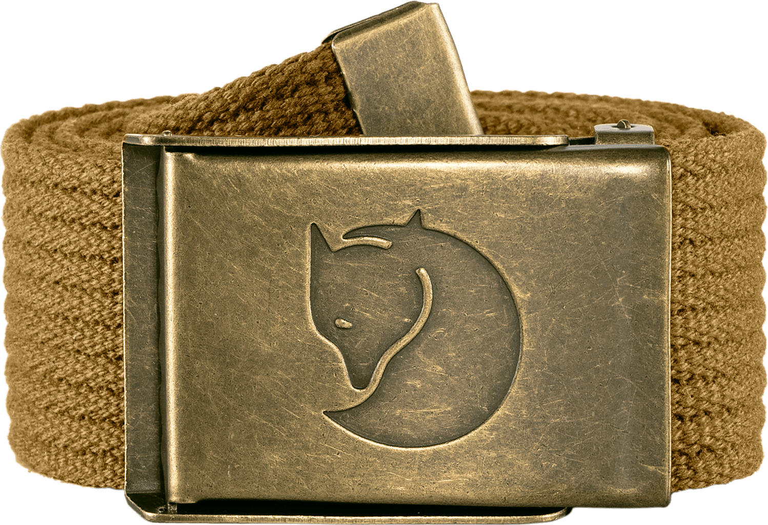Fjällräven Fjällräven Canvas Brass Belt 4 cm Buckwheat Brown