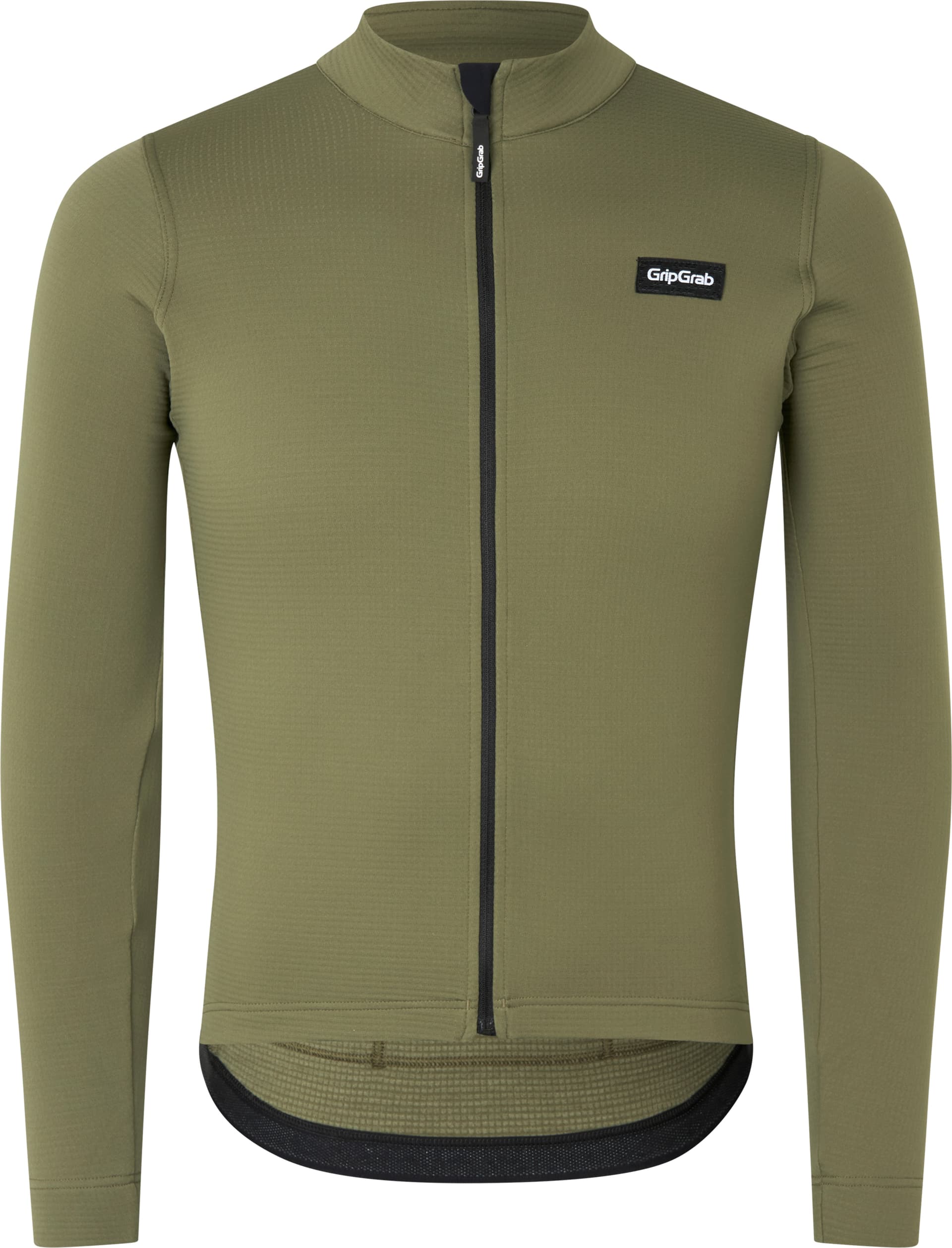 Gripgrab Men's GripGrab EXPLR Merinotech Thermal Long Sleeve Jersey Olive Green
