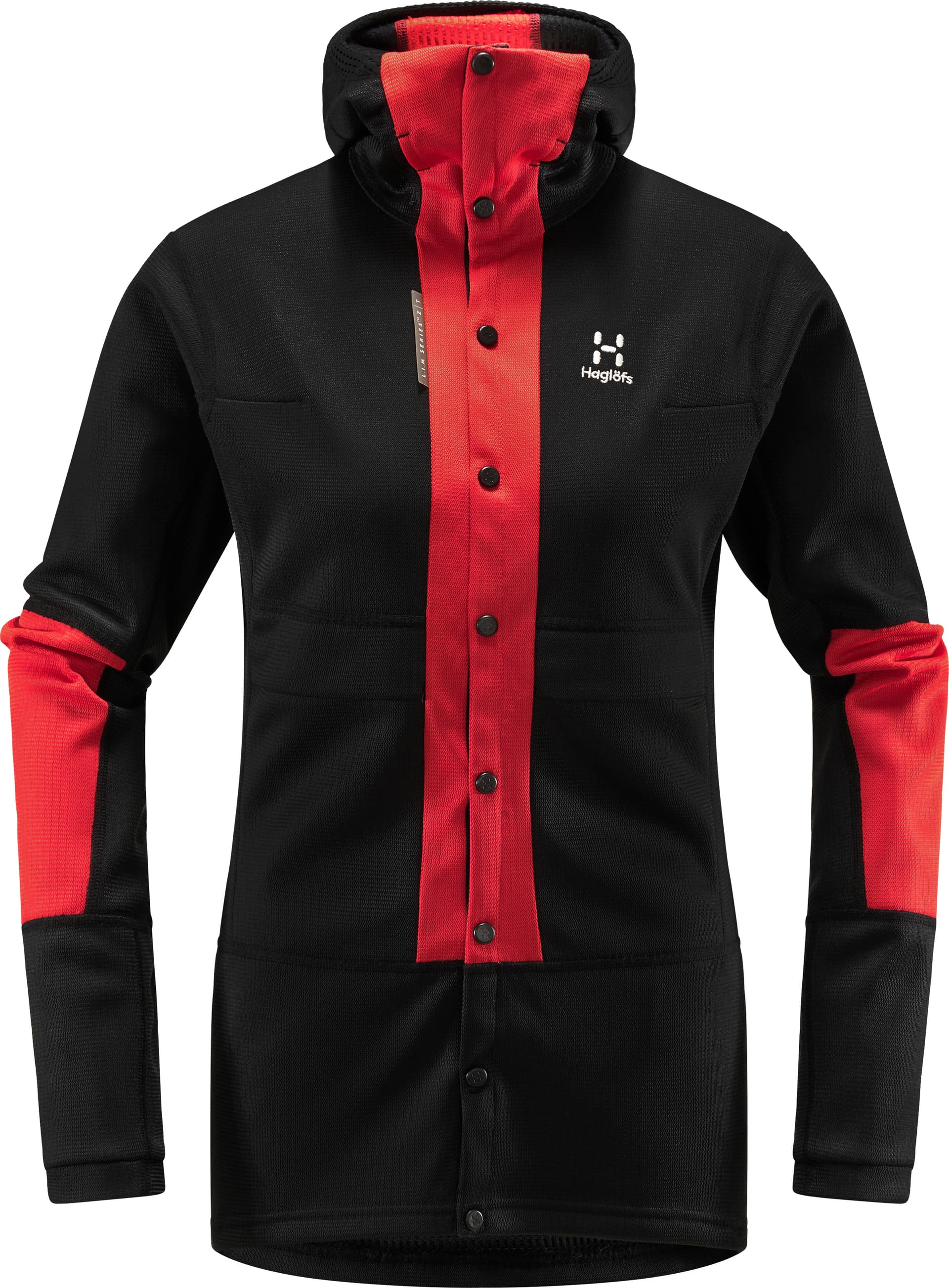 Haglöfs L.I.M ZT Sync 1 Mid Hood Women True Black/Zenith Red