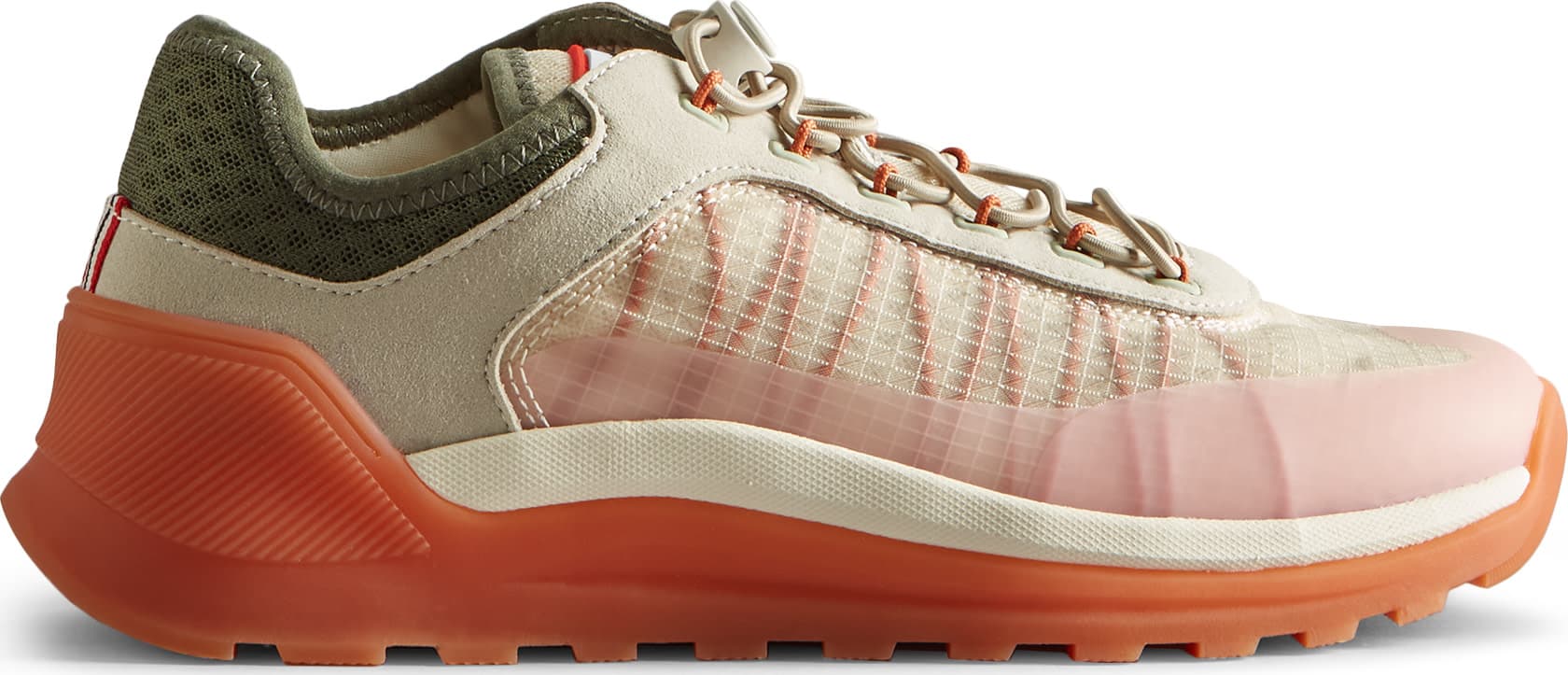 Hunter HUNTER Women's Travel Trainer Shaded White/Lichen Green/Skimming Stone/Coral Shade