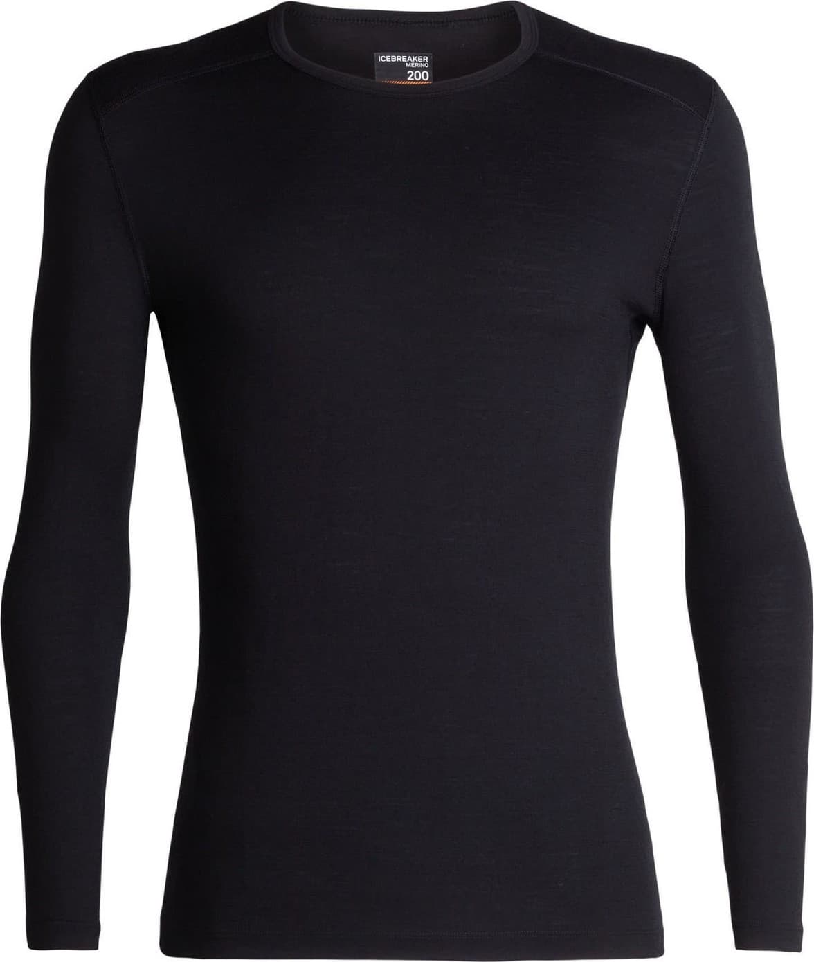 Icebreaker Icebreaker Men's 200 Oasis Long Sleeve Crewe Black