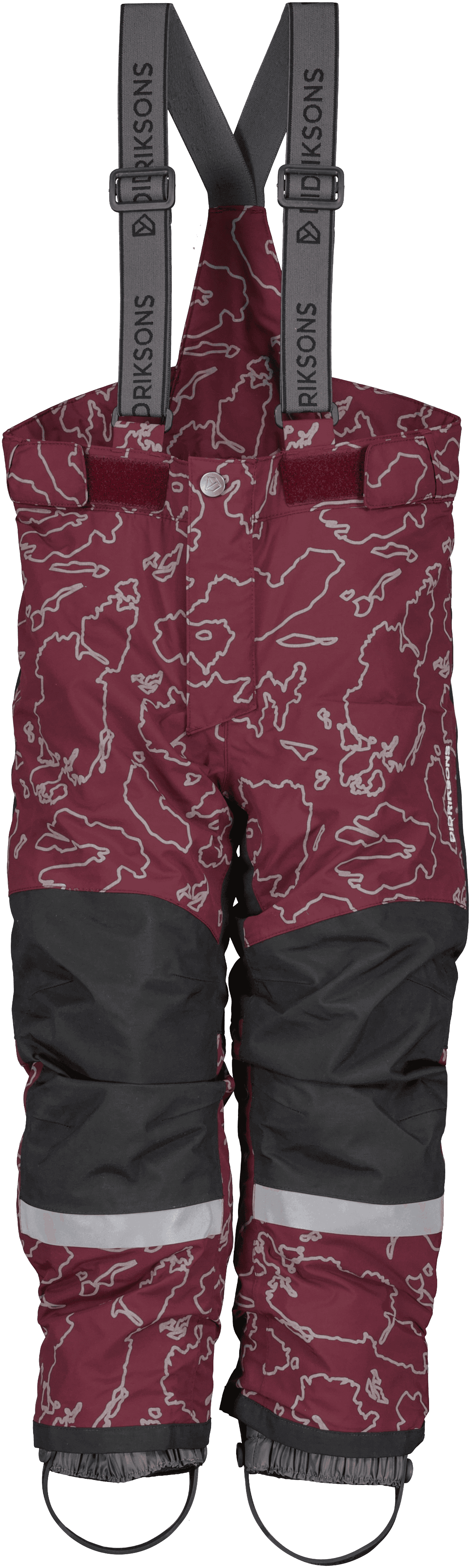 Didriksons Kids' Idre Special Edition Pants Grundsund Reflective Wine