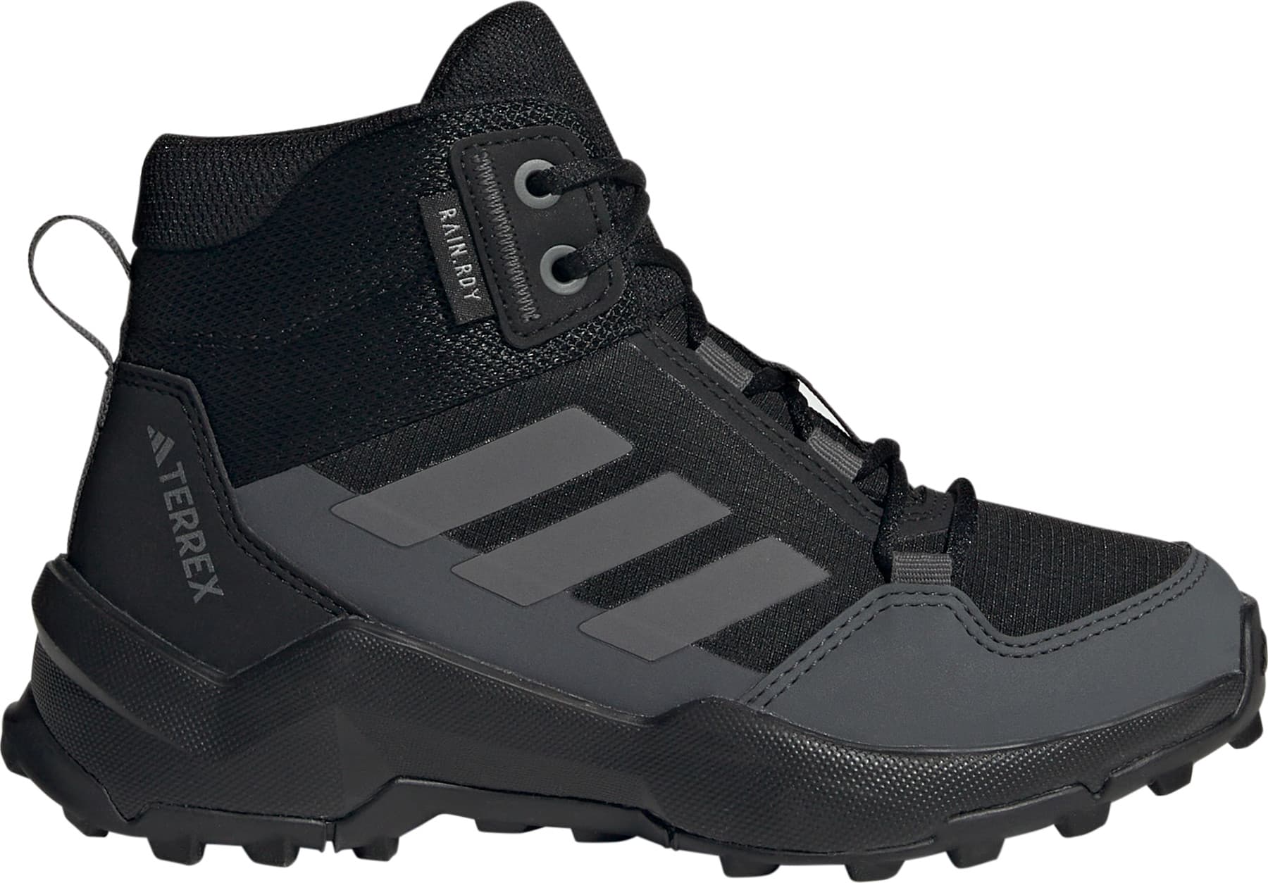Adidas Adidas Kid's Terrex Ax4 Mid RAIN.RDY Hiking Shoes Core Black/Grey Four/Grey Six