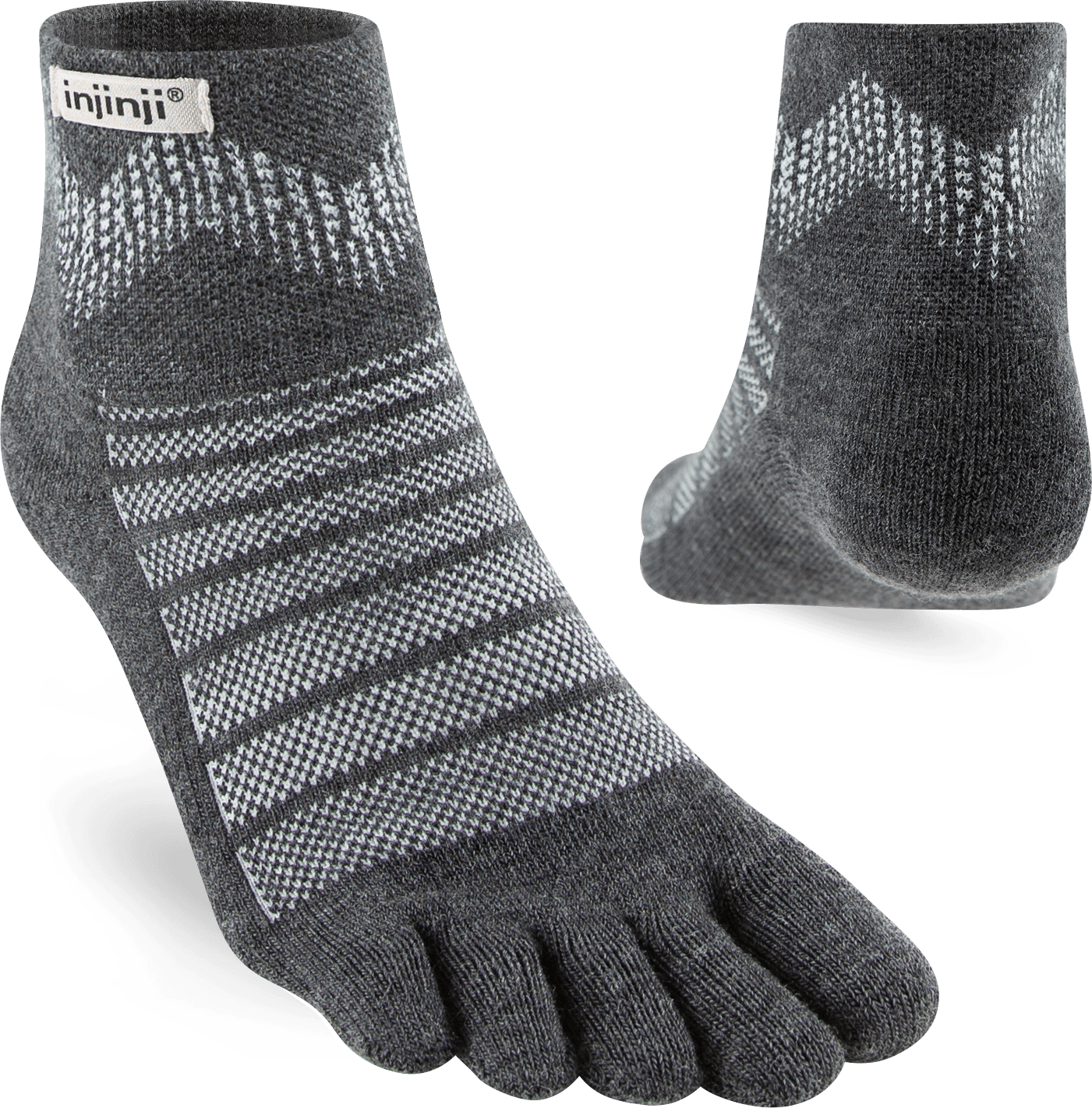 Injinji Outdoor Midweight Mini-Crew Wool Slate
