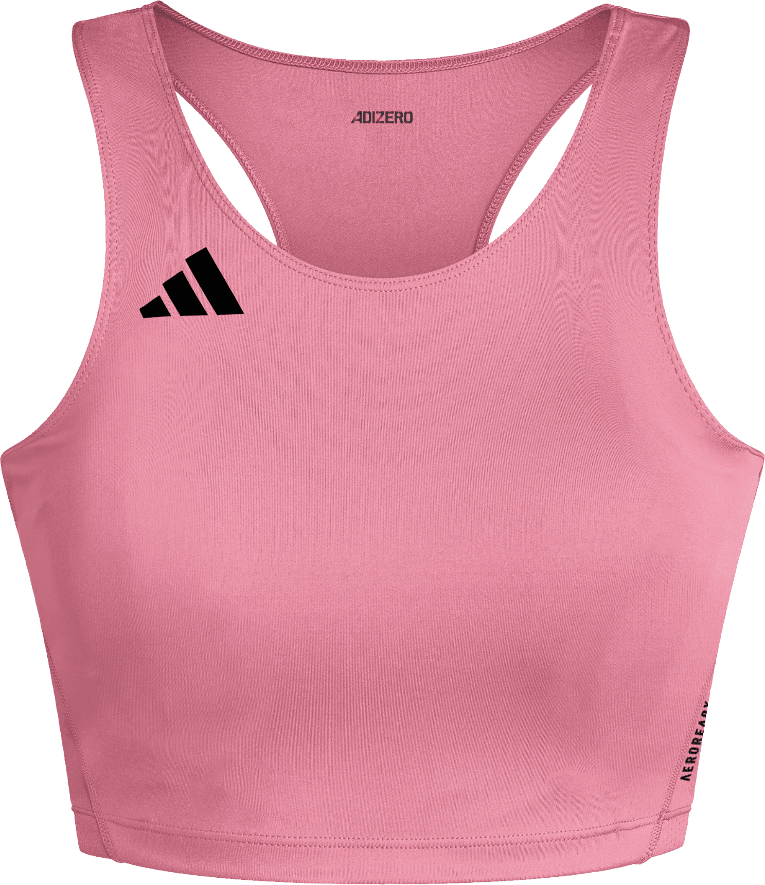 Adidas Women's Adizero Essentials Running Crop Top Lucid pink
