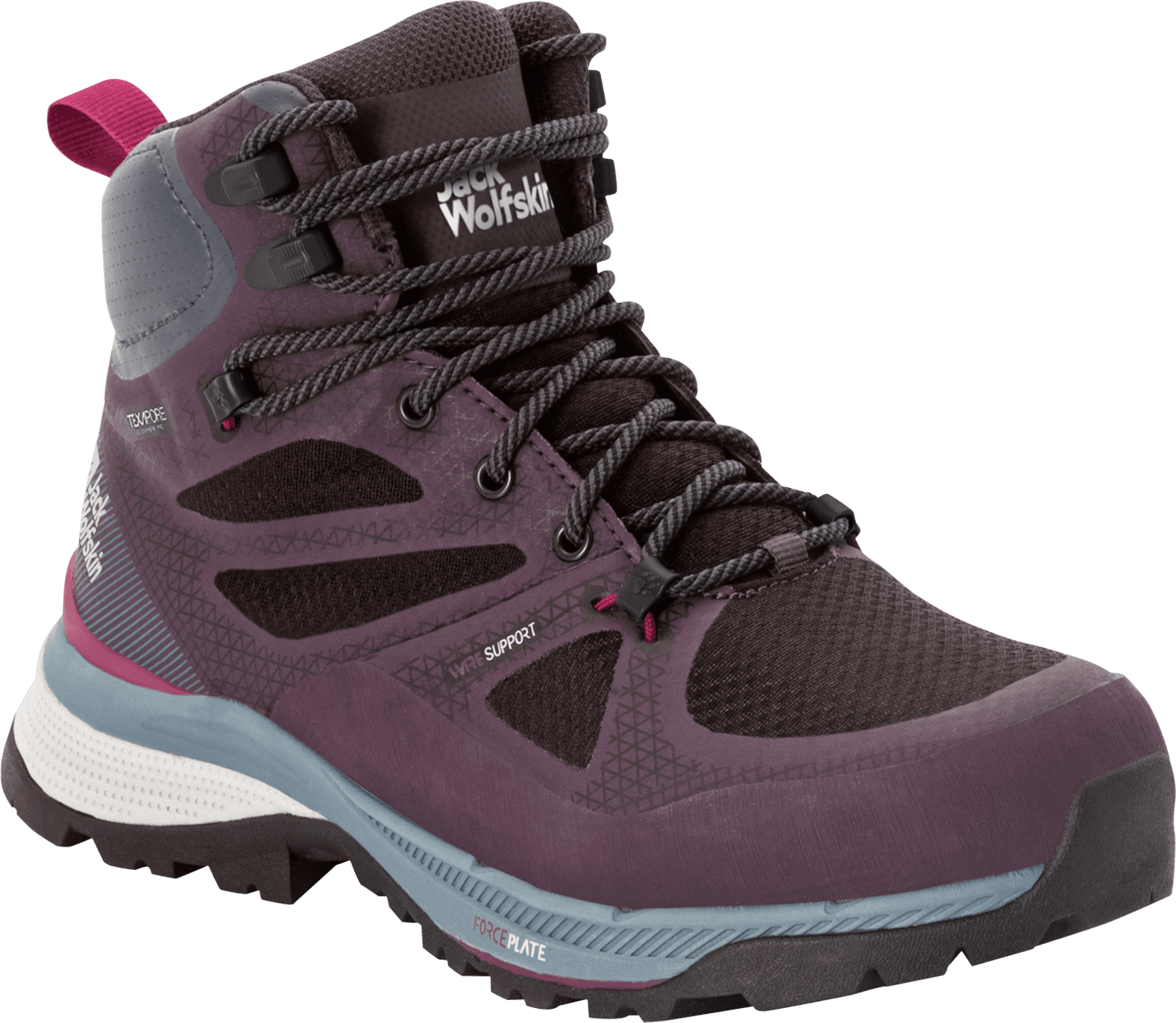 Jack Wolfskin Women's Force Striker Texapore Mid Purple / Grey