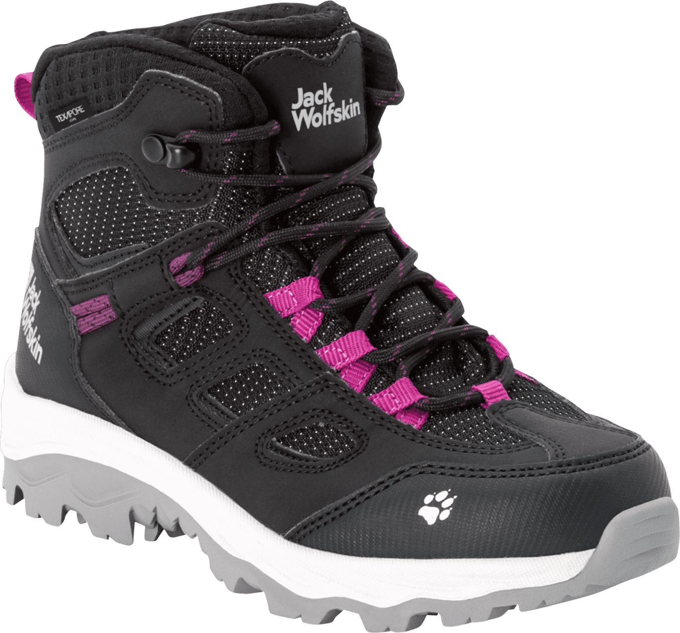 Jack Wolfskin Kids' Vojo Texapore Mid Phantom / Pink