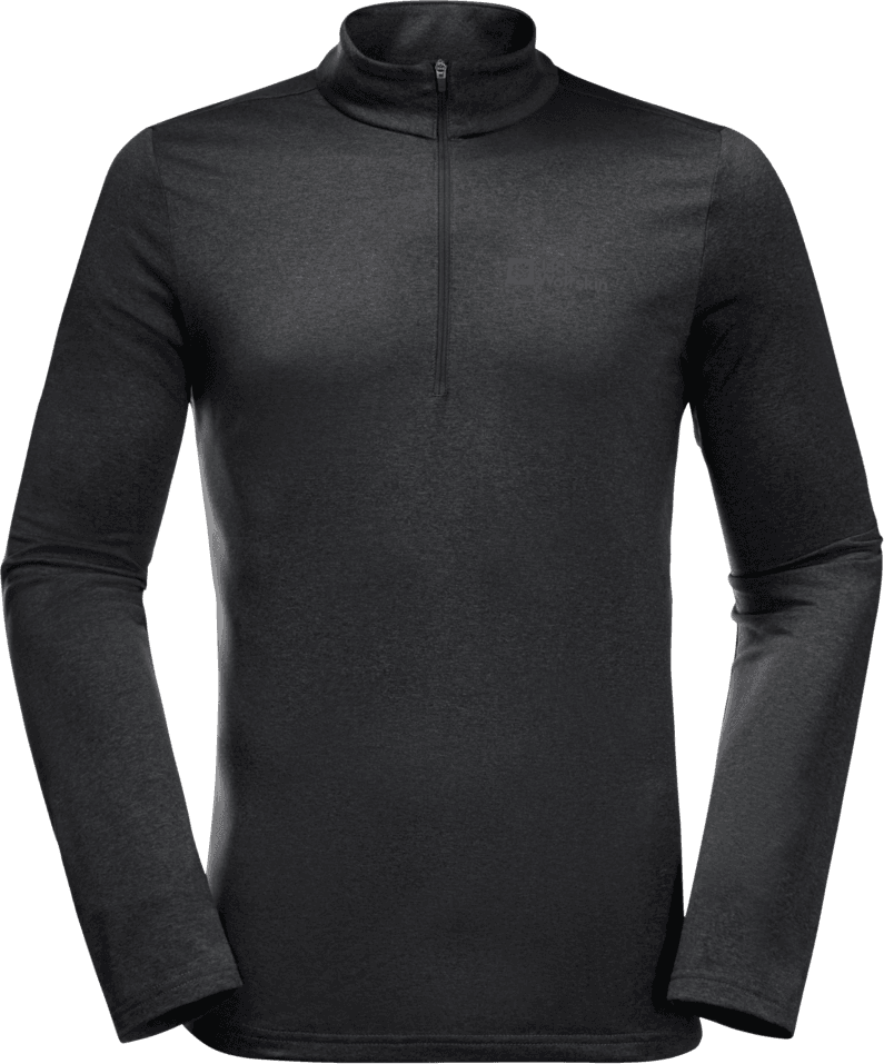 Jack Wolfskin Men's Sky Thermal Half Zip Black