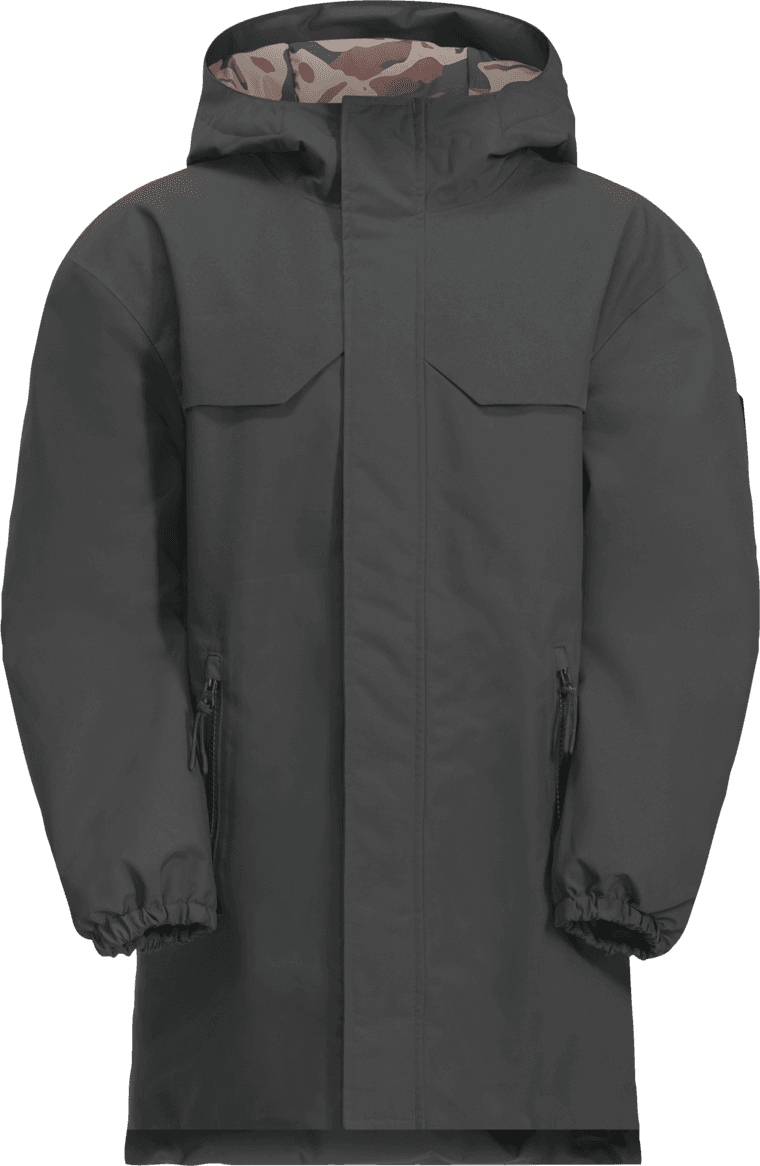 Jack Wolfskin Teens' 2-Layer Insulated Parka Girl Granite Black