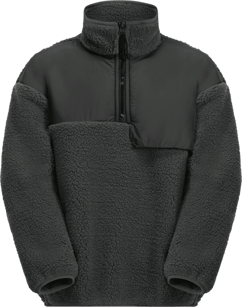 Jack Wolfskin Teens' Halfzip Fleece Granite Black