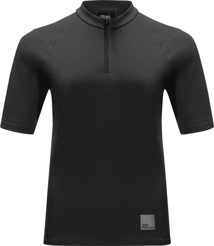 Jack Wolfskin Women's Bike Commute Half Zip T-Shirt Phantom