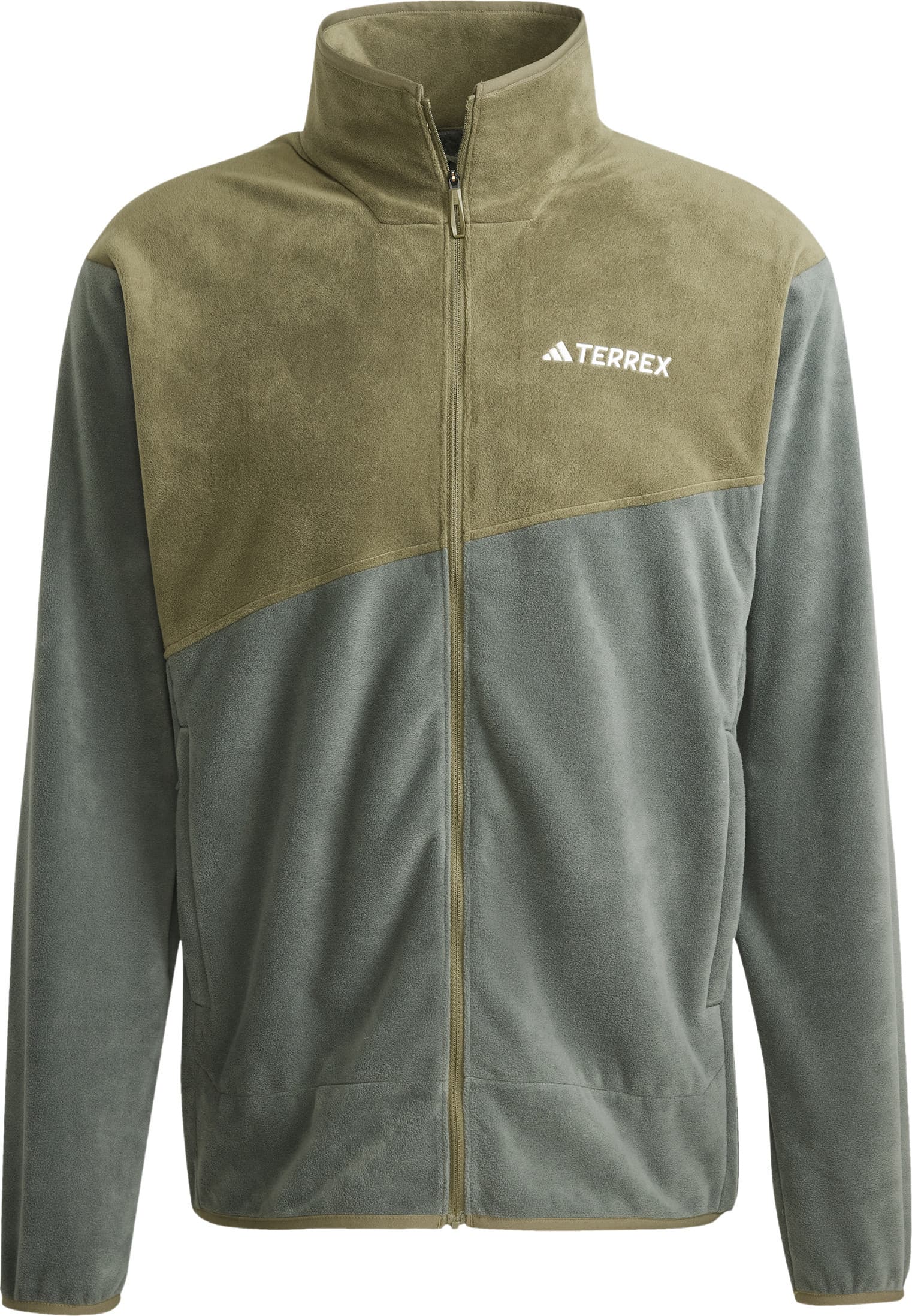 Adidas Men's Terrex Multi Full-ZIP Fleece Jacket Legend Ivy/Olive Strata