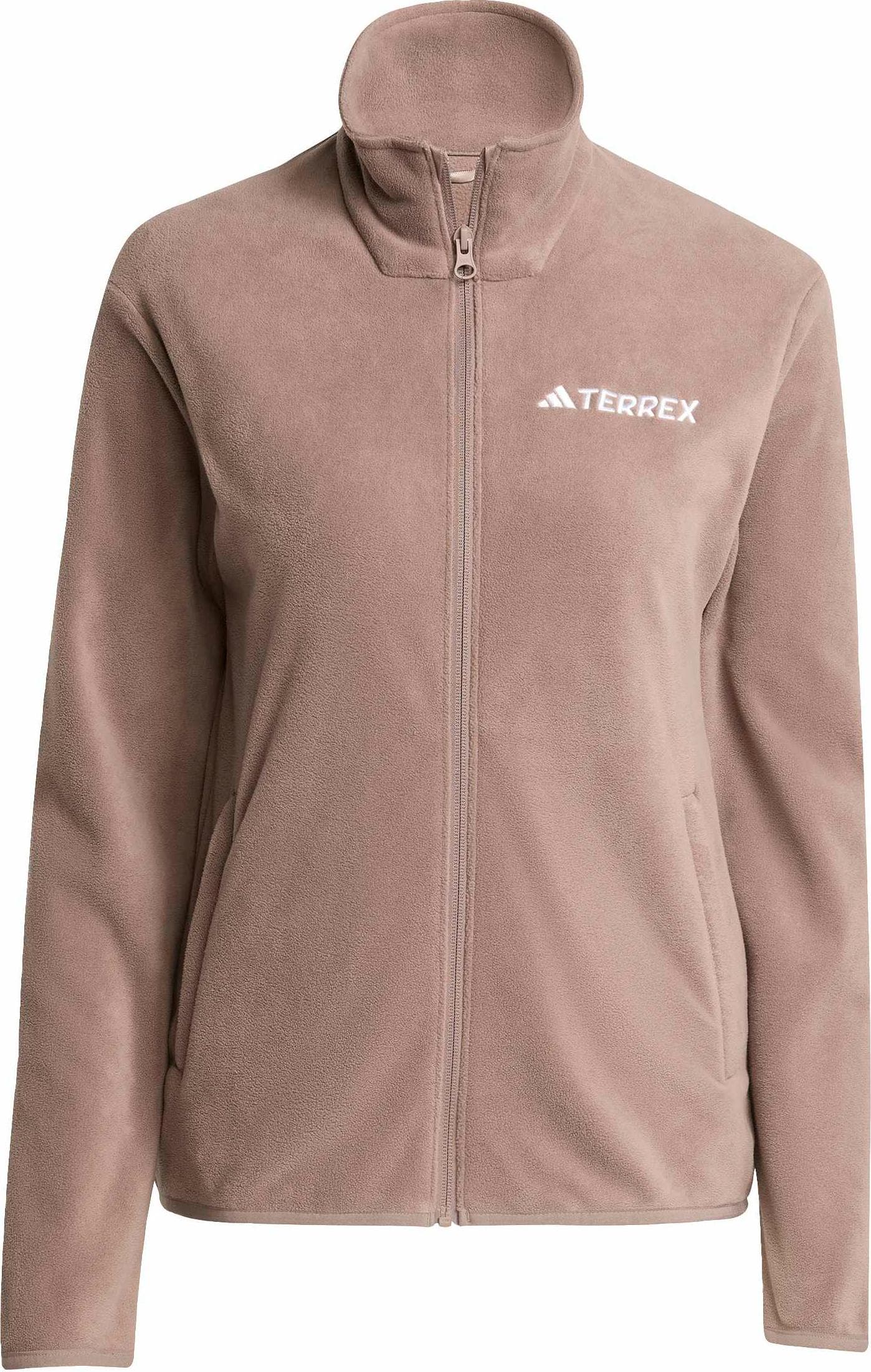 Adidas Adidas Women's Multi Essentials Full-Zip Fleece Jacket Trace Brown