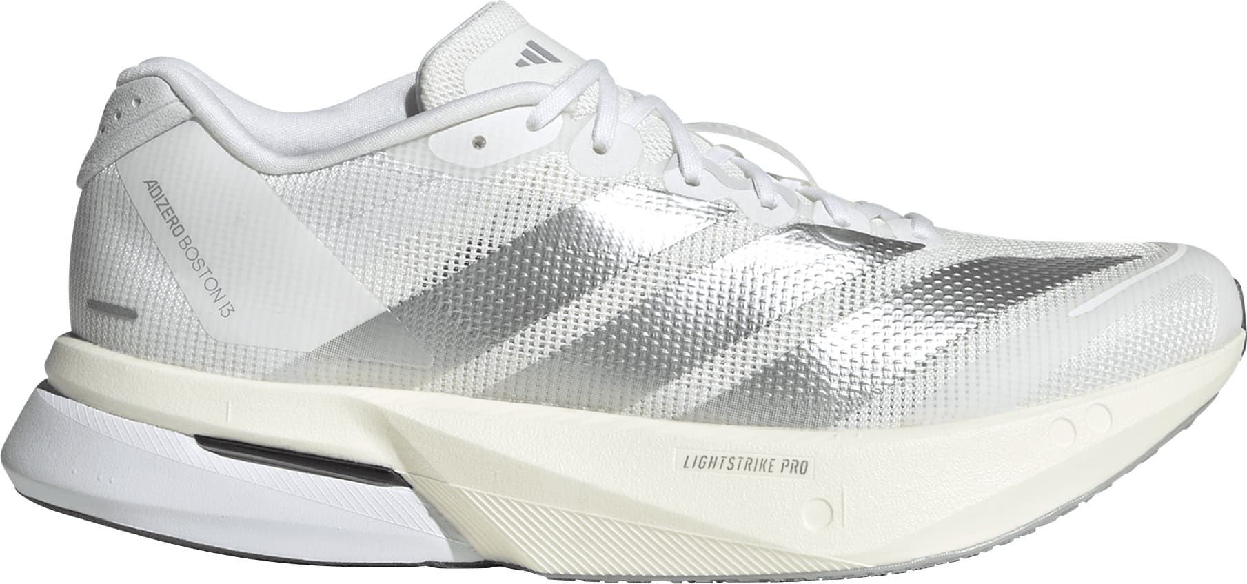 Adidas Women's Adizero Boston 13 Cloud White / Matte Silver / Dash Grey