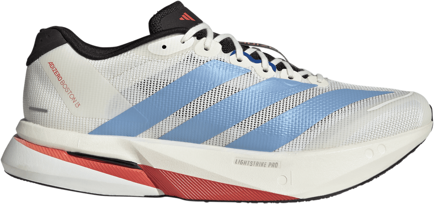 Adidas Men's Adizero Boston 13 Off White/Light Blue/Gold Metal