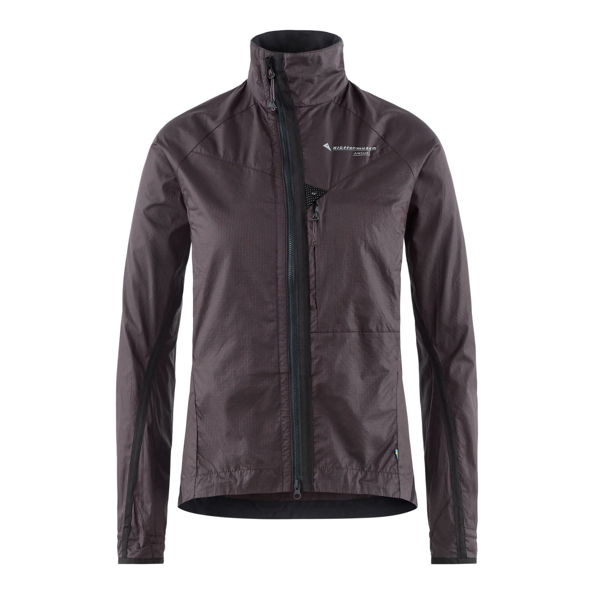 Klättermusen Klättermusen Ansur Wind Jacket Women's Raven Burnt