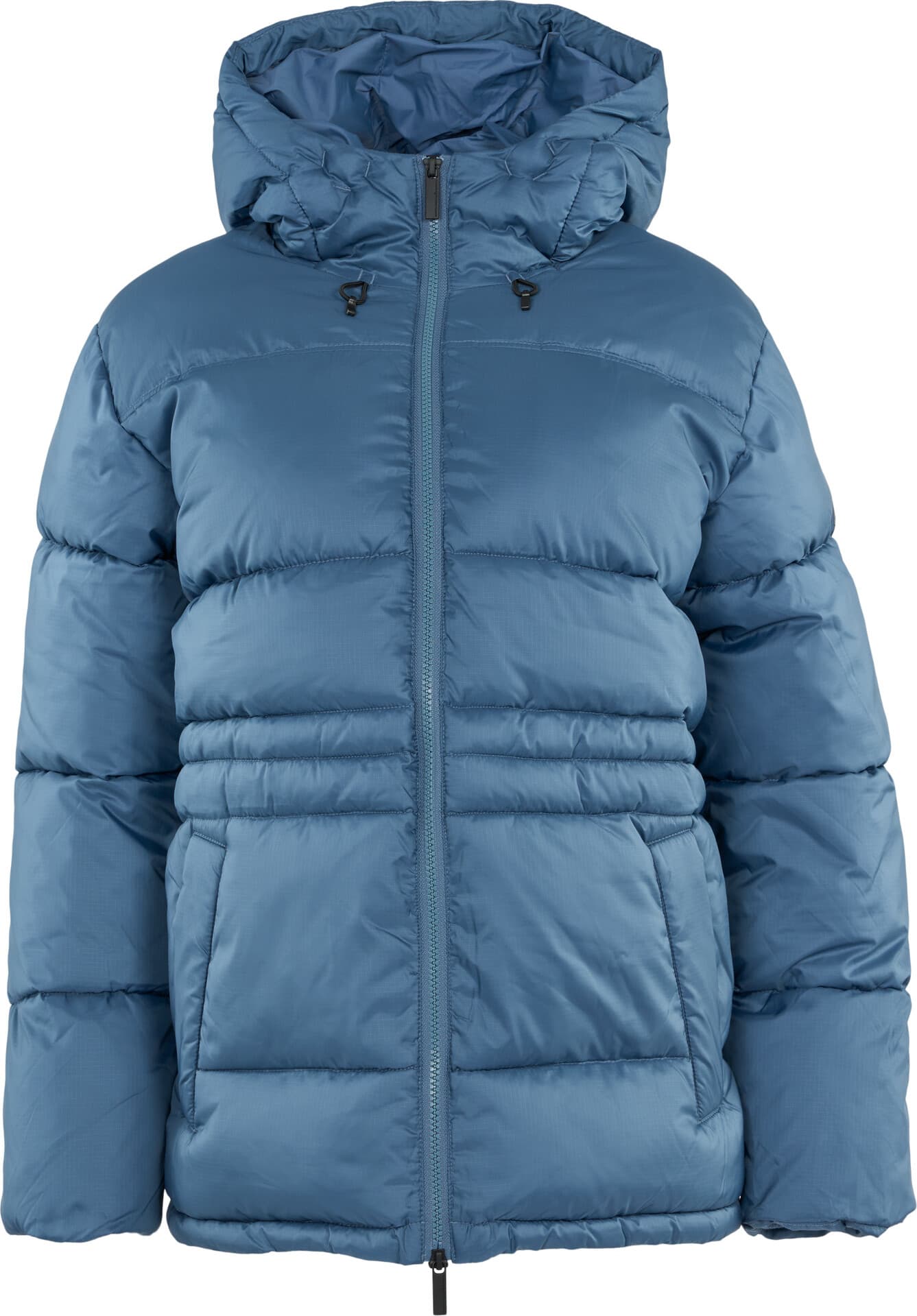 Knowledge Cotton Apparel Women's Thermore™ Short Puffer Jacket Thermoactive™ China Blue