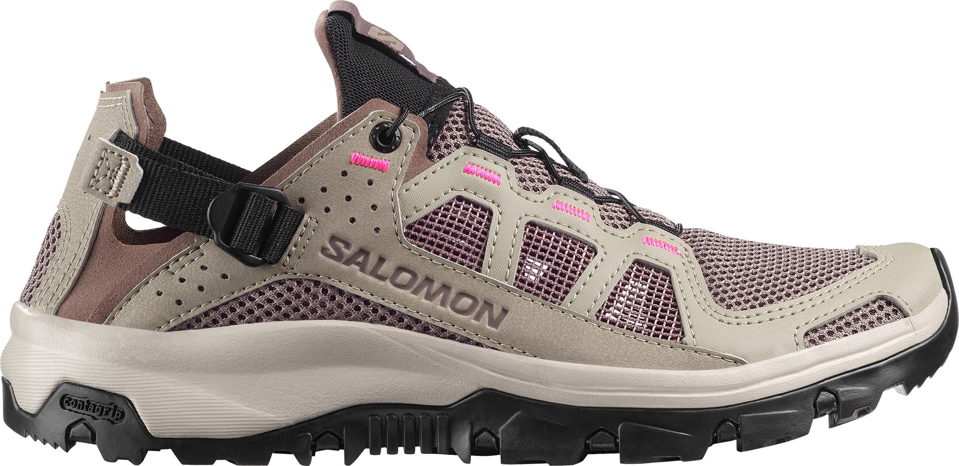Salomon Salomon Women's Techamphibian 5 Silver Sage/Iron/Knockout Pink