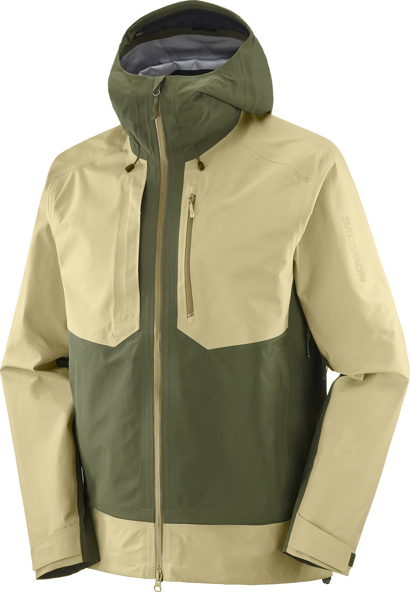 Salomon Men's Outline 3L GORE-TEX Jacket Grape Leaf/Gray Green