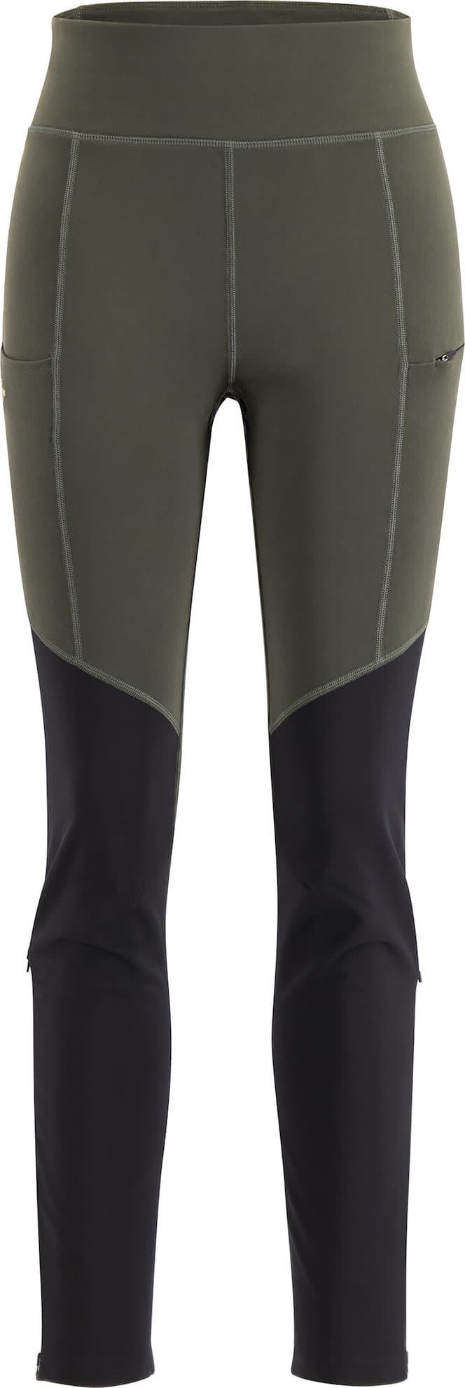 Lundhags Lundhags Women's Fulu Wool Tights Dark Forest Green/Black