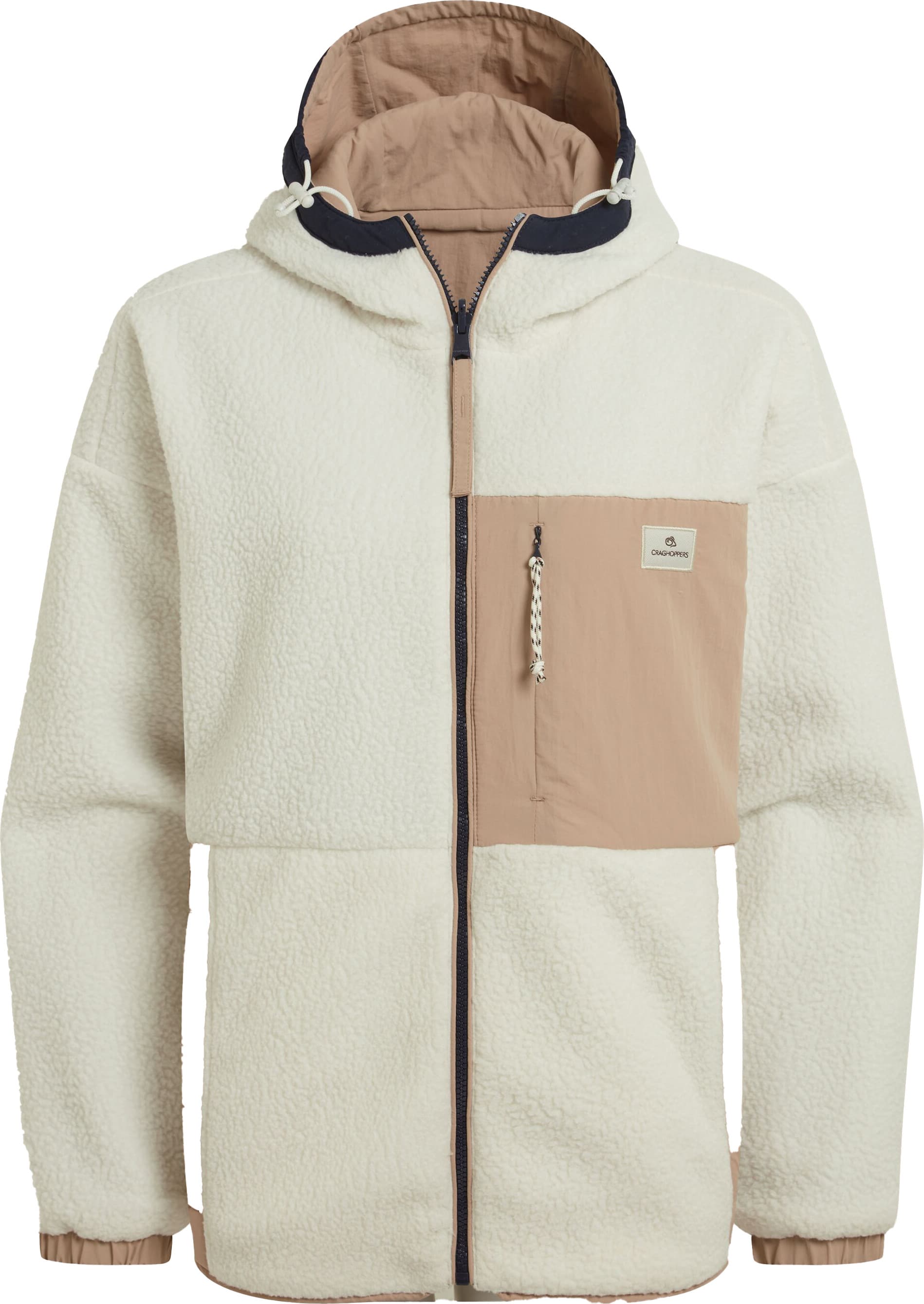 Craghoppers Women's Longlands Reversible Hooded Jacket Ecru / Warm Beige