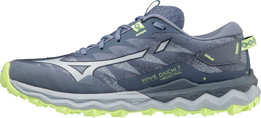 Mizuno Mizuno Women's Wave Daichi 7 Vintage Indigo/Subdued Blue/Neo Lime