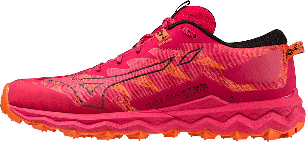 Mizuno Women's Wave Daichi 7 GORE-TEX Jazzy/Tigerlily/Black