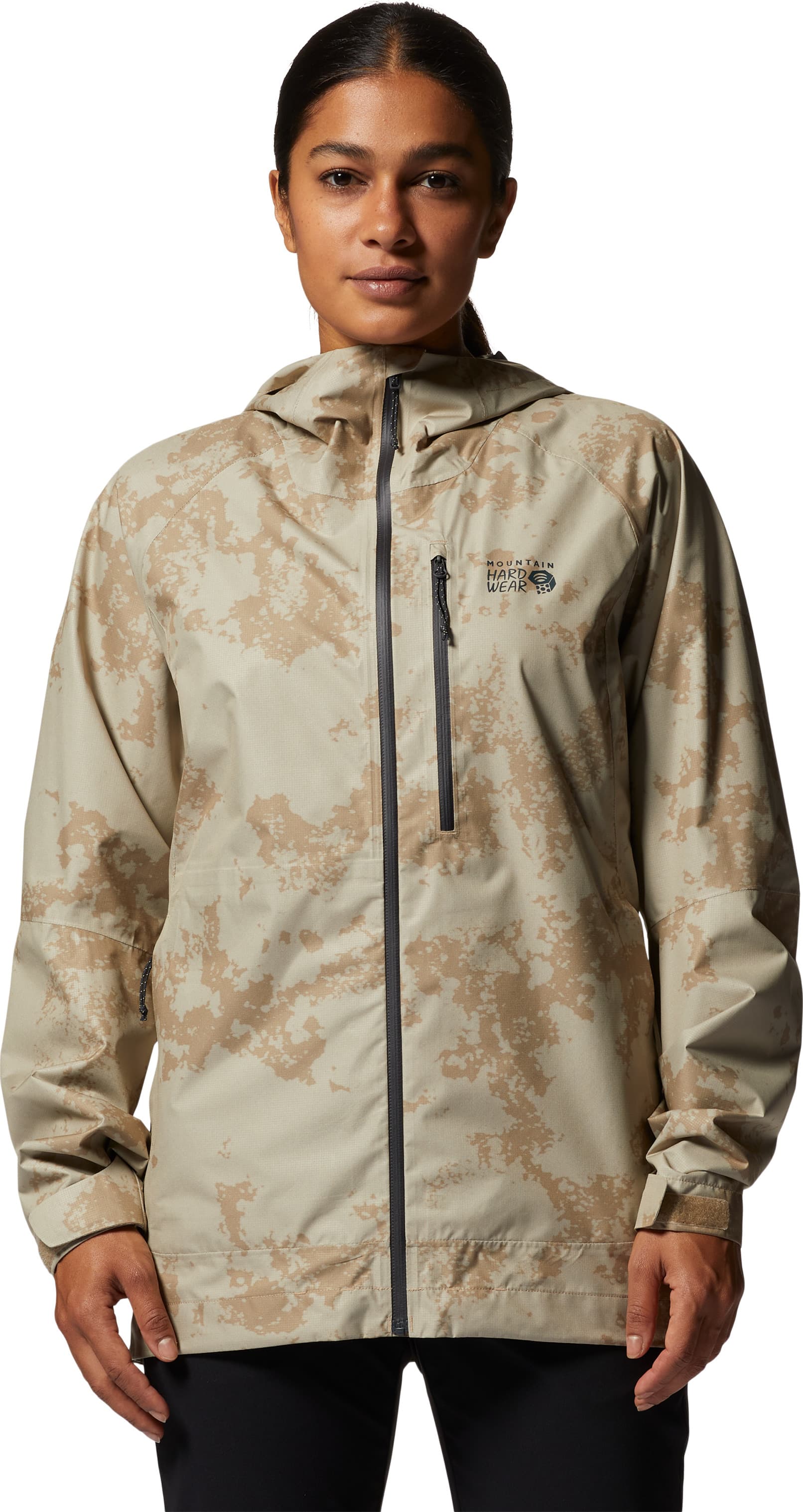 Mountain Hardwear Mountain Hardwear Women's Stretch Ozonic Jacket Moab Tan Print