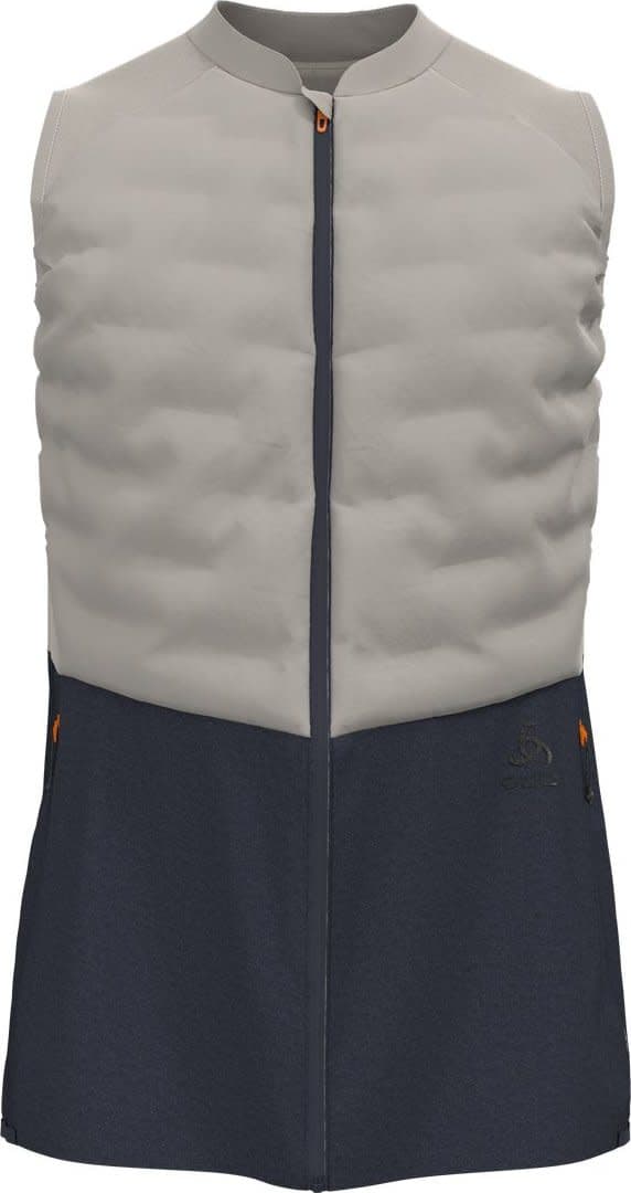 Odlo Odlo Men's Zeroweight Insulator Running Vest Silver Cloud/India Ink