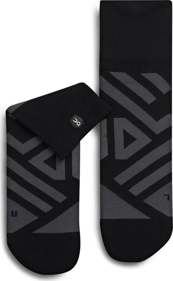 On On Women's Performance High Sock Black/Shadow
