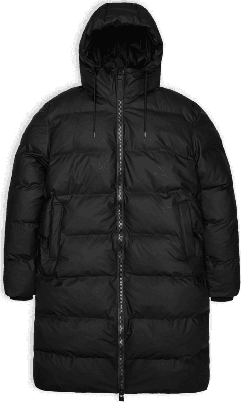 Rains Rains Unisex Alta Long Puffer Jacket Black