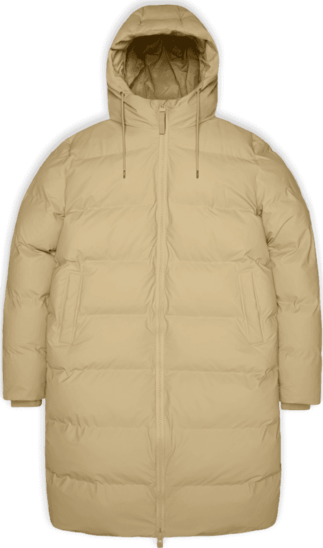 Rains Rains Unisex Alta Long Puffer Jacket Sand