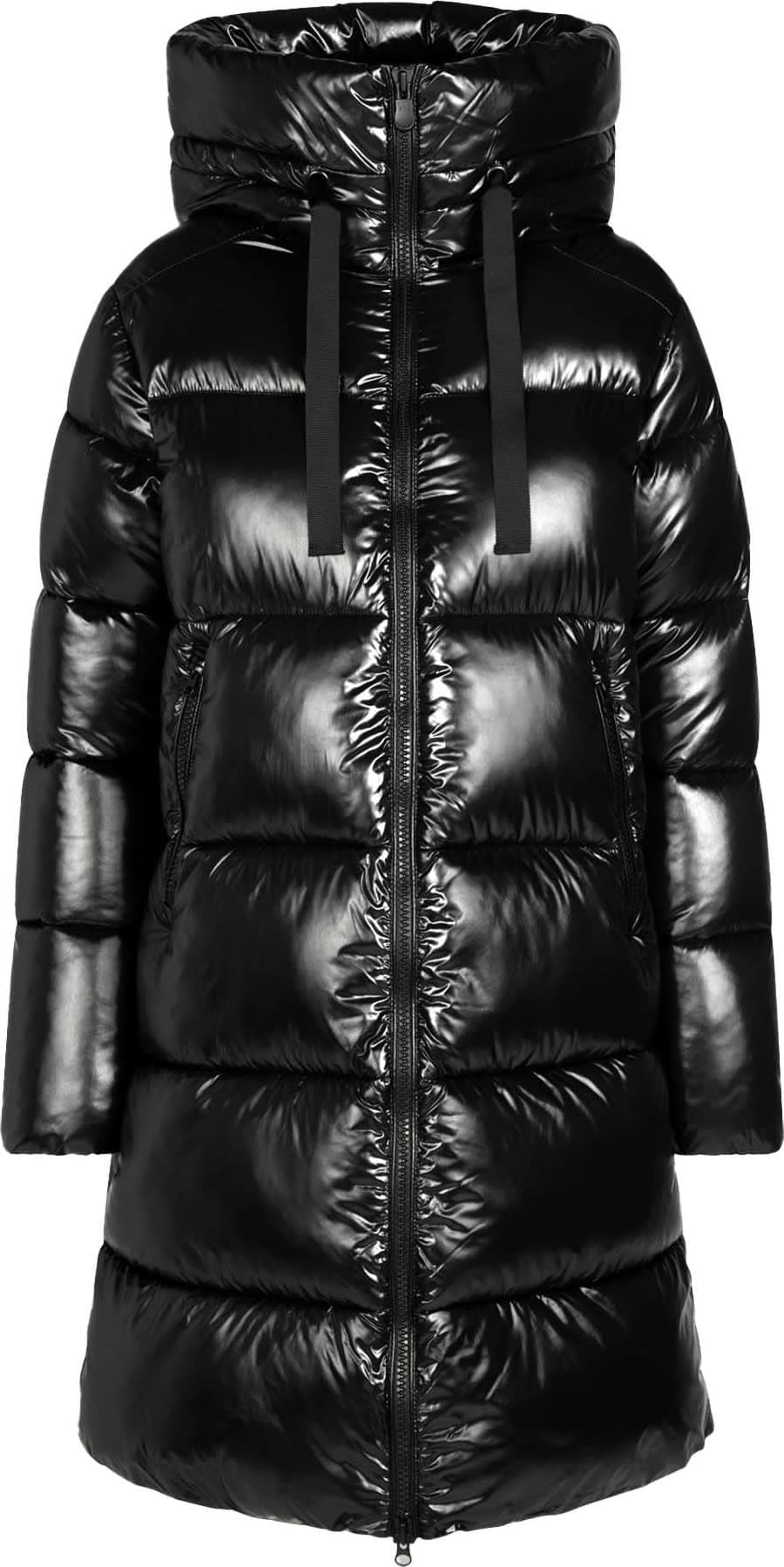 Save The Duck Save the Duck Women's Animal Free Long-Hooded Puffer Jacket Isabel Black