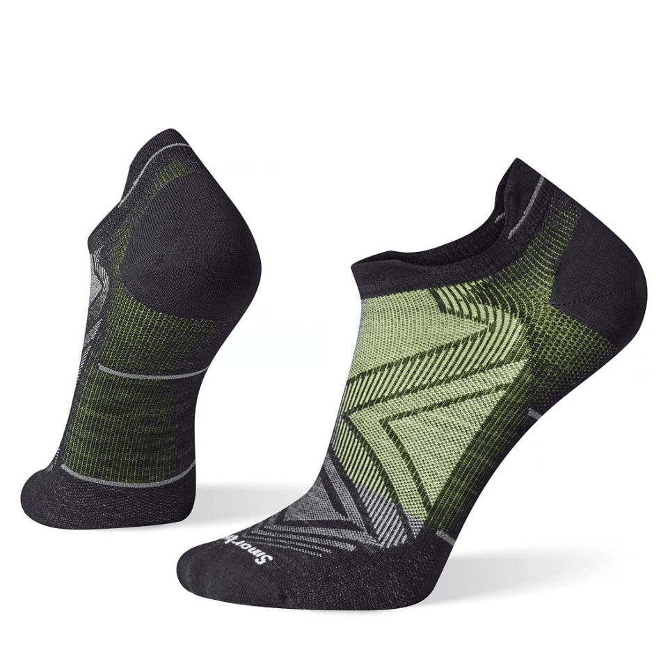 SmartWool Smartwool Men's Run Zero Cushion Low Ankle Socks Black