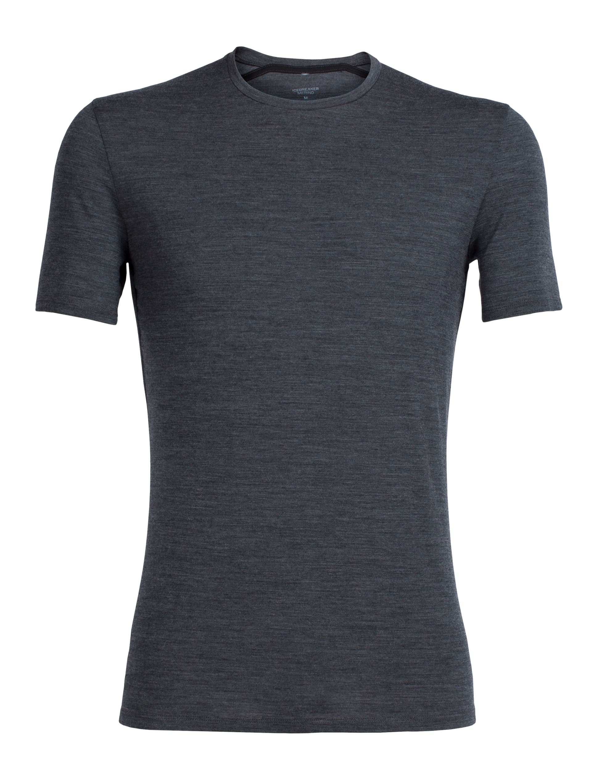 Icebreaker Icebreaker Men's Anatomica Shortsleeve Crewe Jet Hthr-011