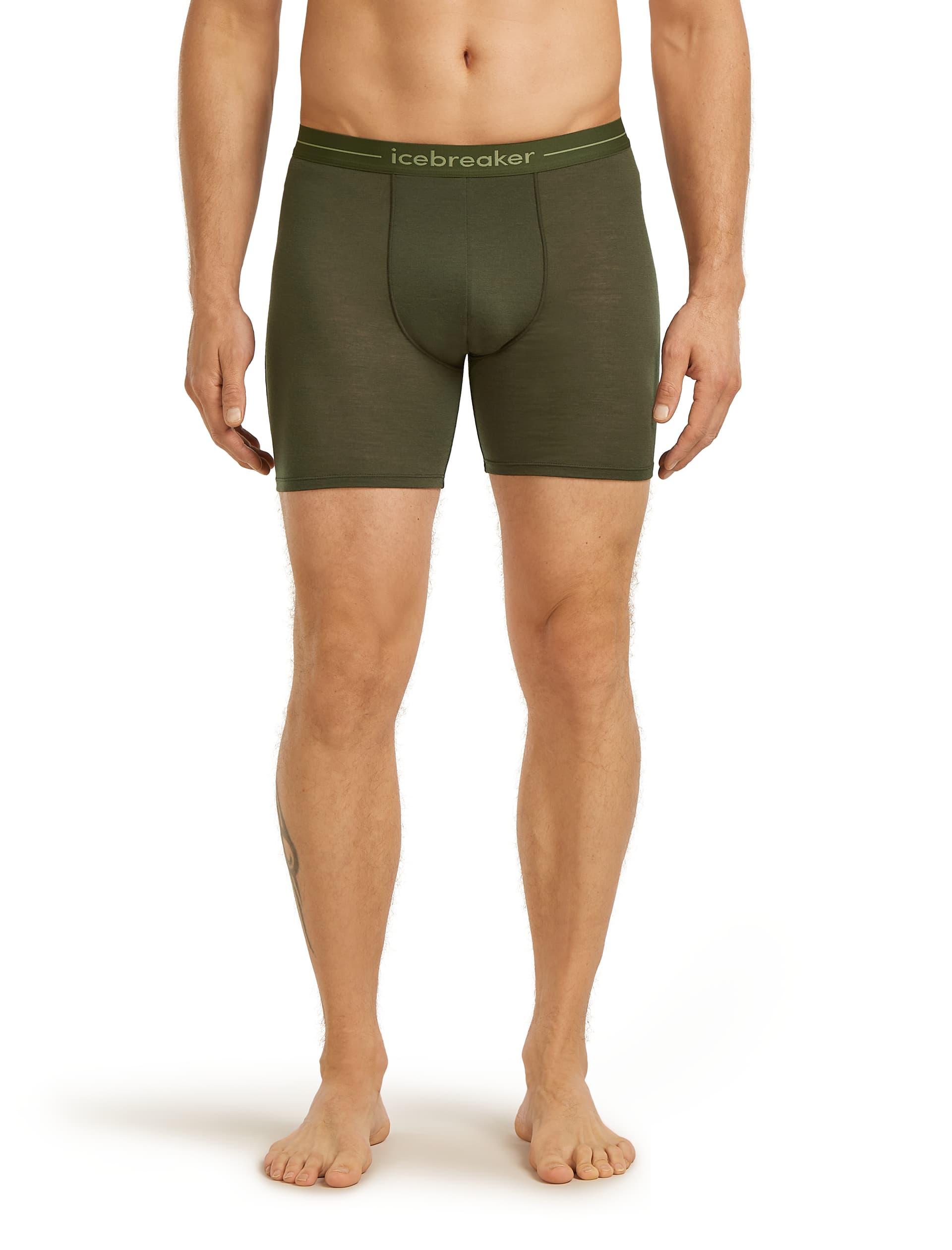 Icebreaker Icebreaker Men's Anatomica Long Boxers Dk Loden