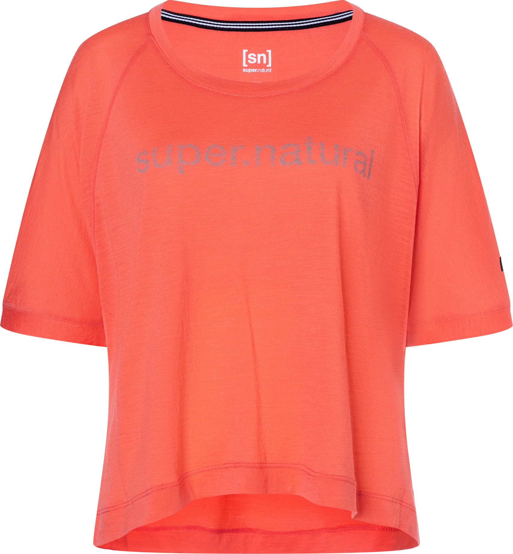 super.natural Women's Liquid Flow Tee Living Coral/Wasabi