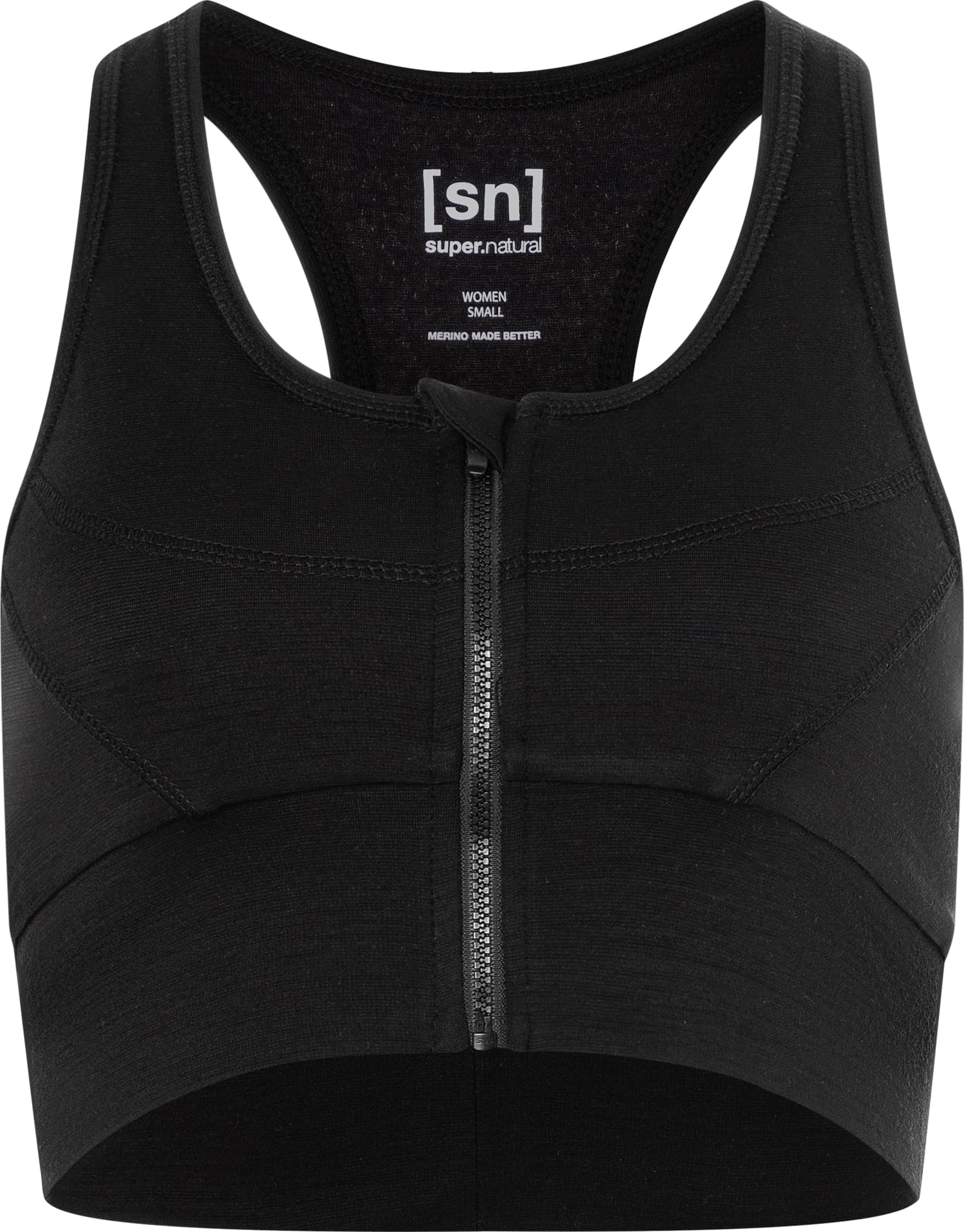 Super.Natural super.natural Women's Motion Zip Top Jet Black