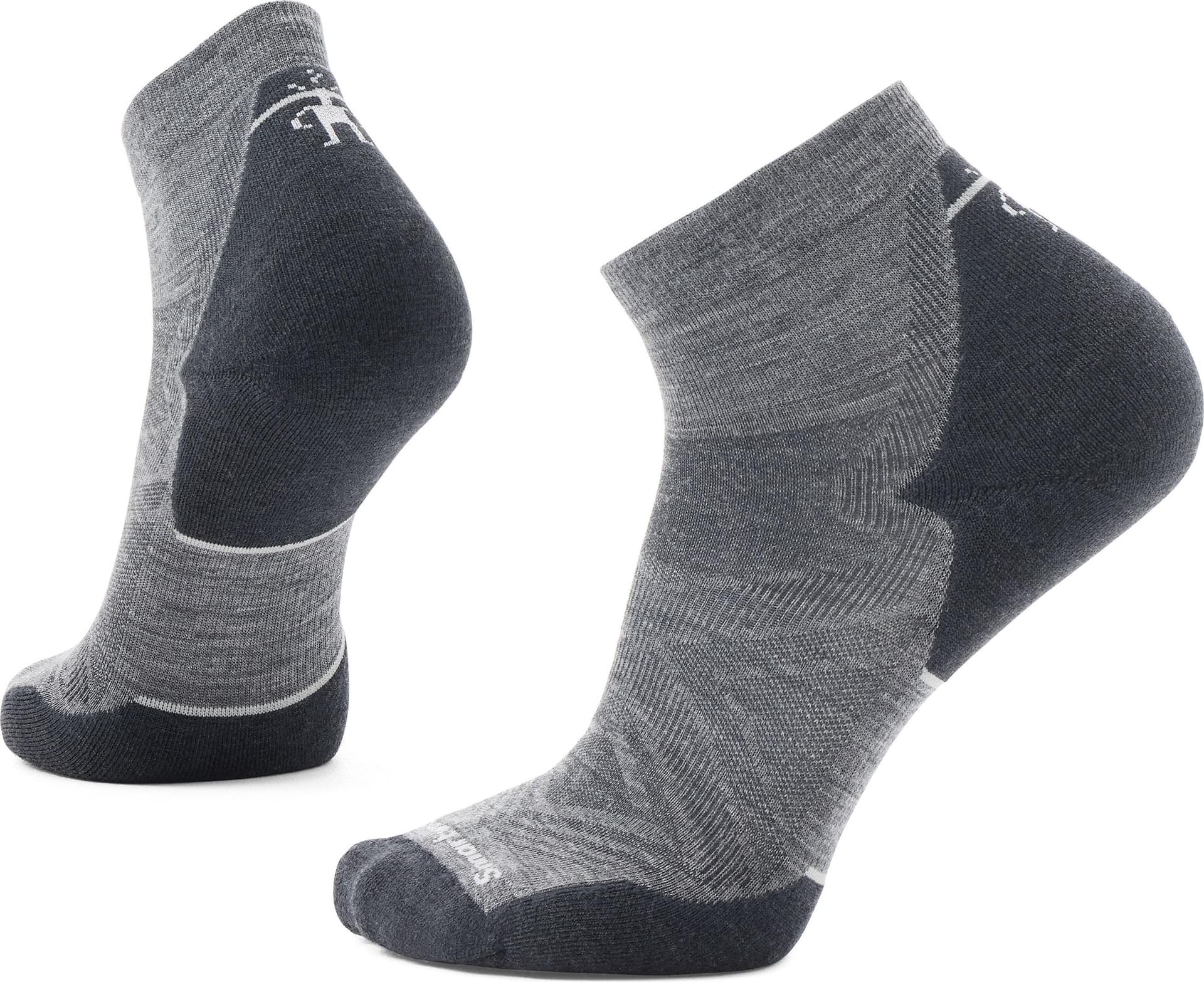 SmartWool Smartwool Run Ankle Socks Targeted Cushion Medium Gray