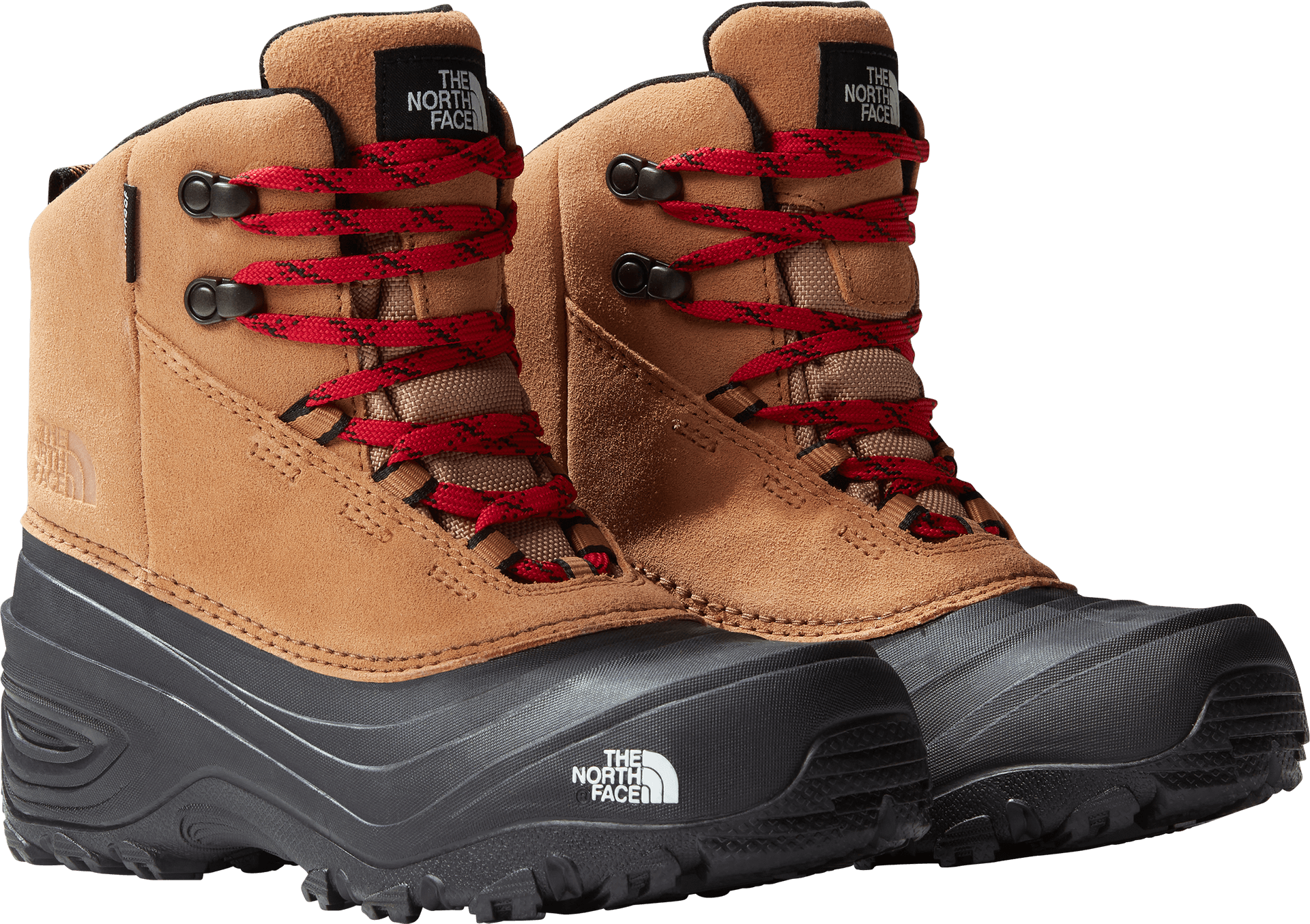 The North Face The North Face Kids' Chilkat V Lace Waterproof Hiking Boots Almond Butter/TNF Black