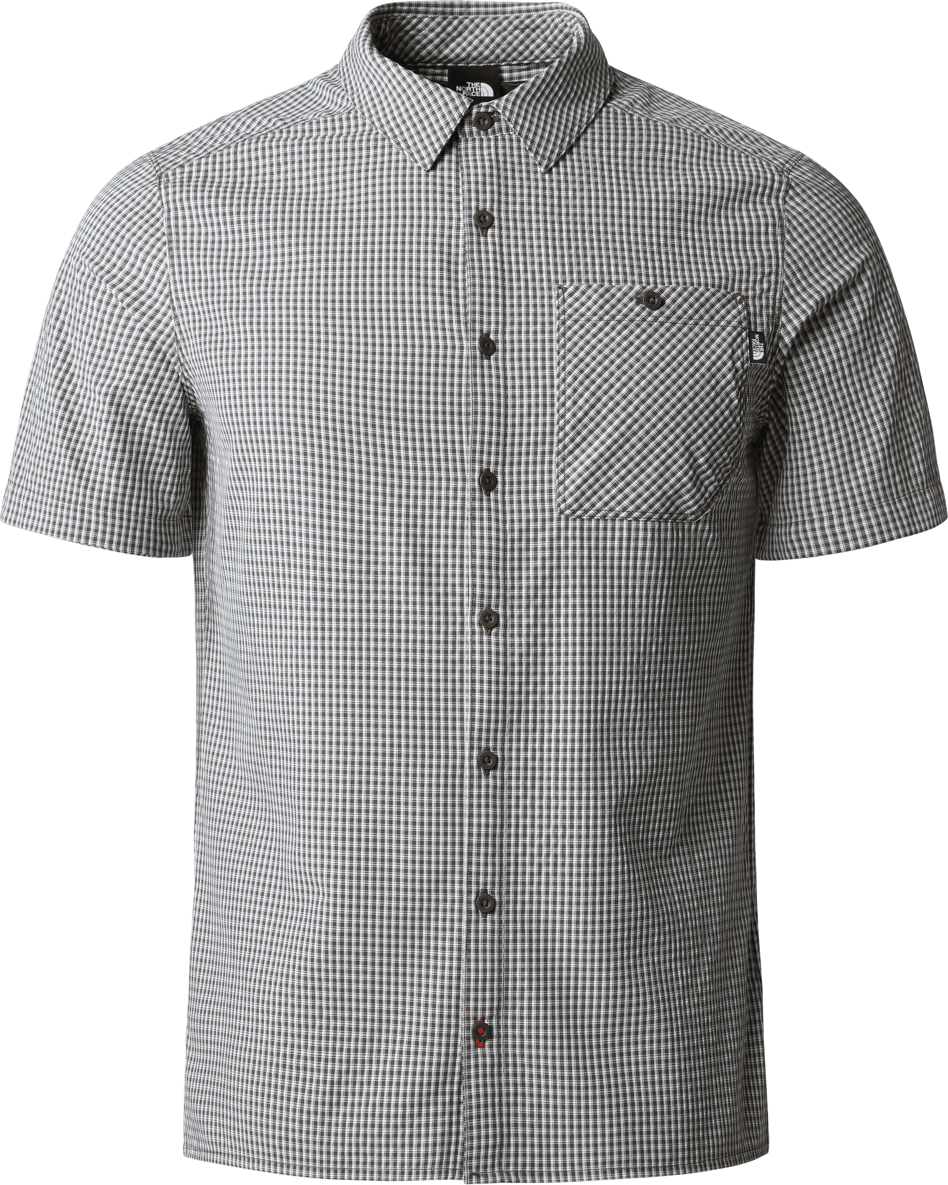 The North Face Men's Hypress Shirt New Taupe Green Plaid
