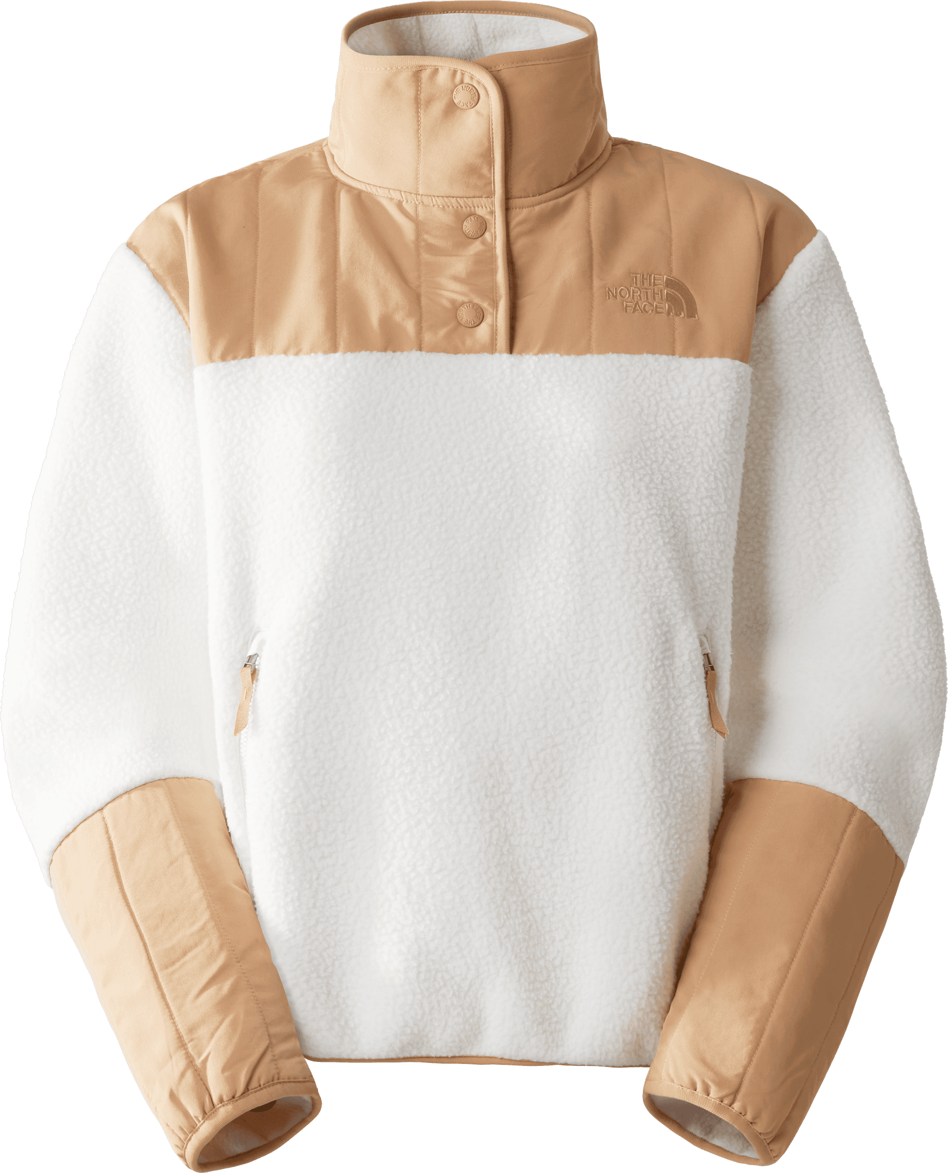 The North Face Women's Cragmont 1/4 Neck Fleece Gardenia White/Almond Butter