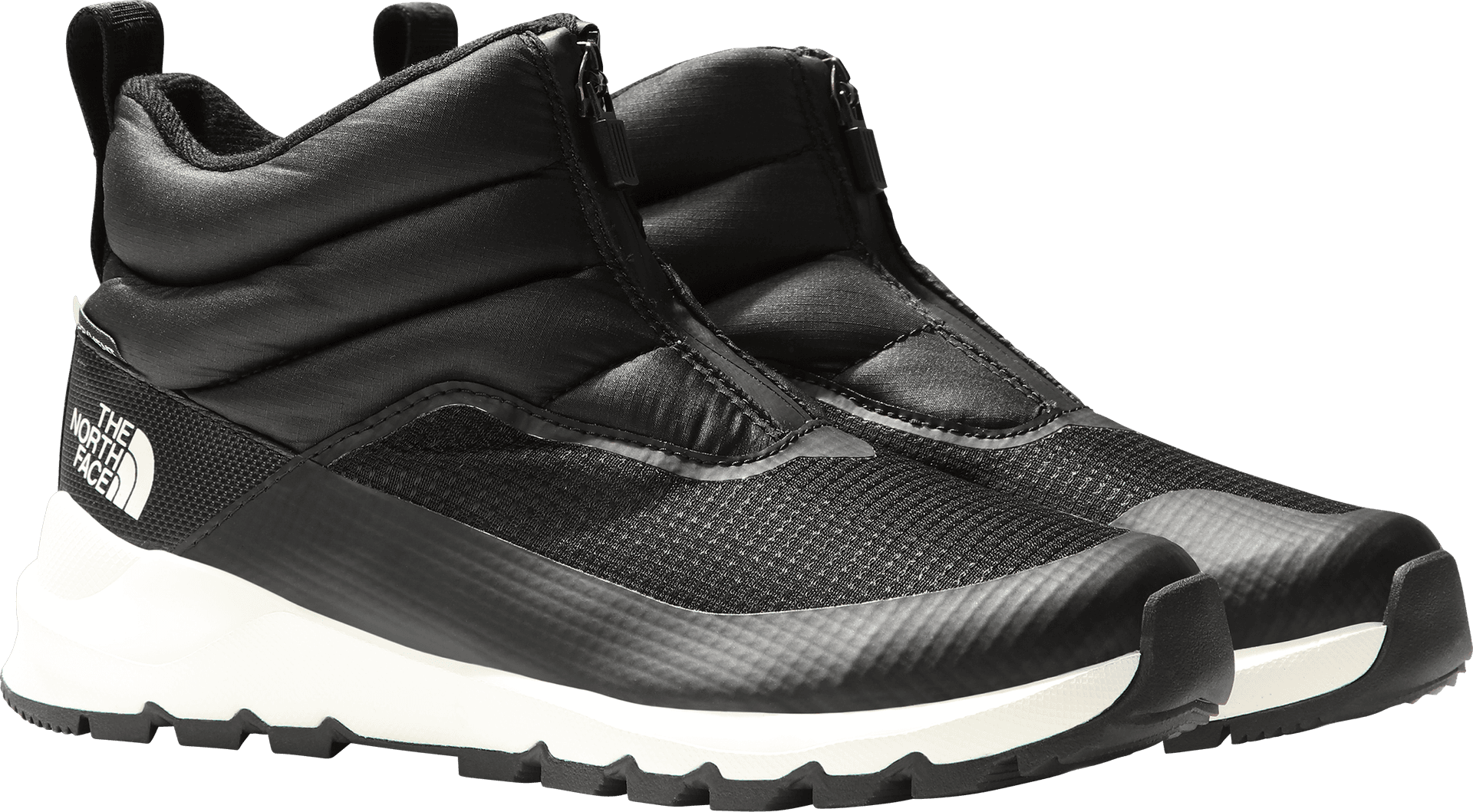 The North Face Women's Thermoball Progressive II WP Zip-Up Winter Boots Tnf Black/Gardenia White